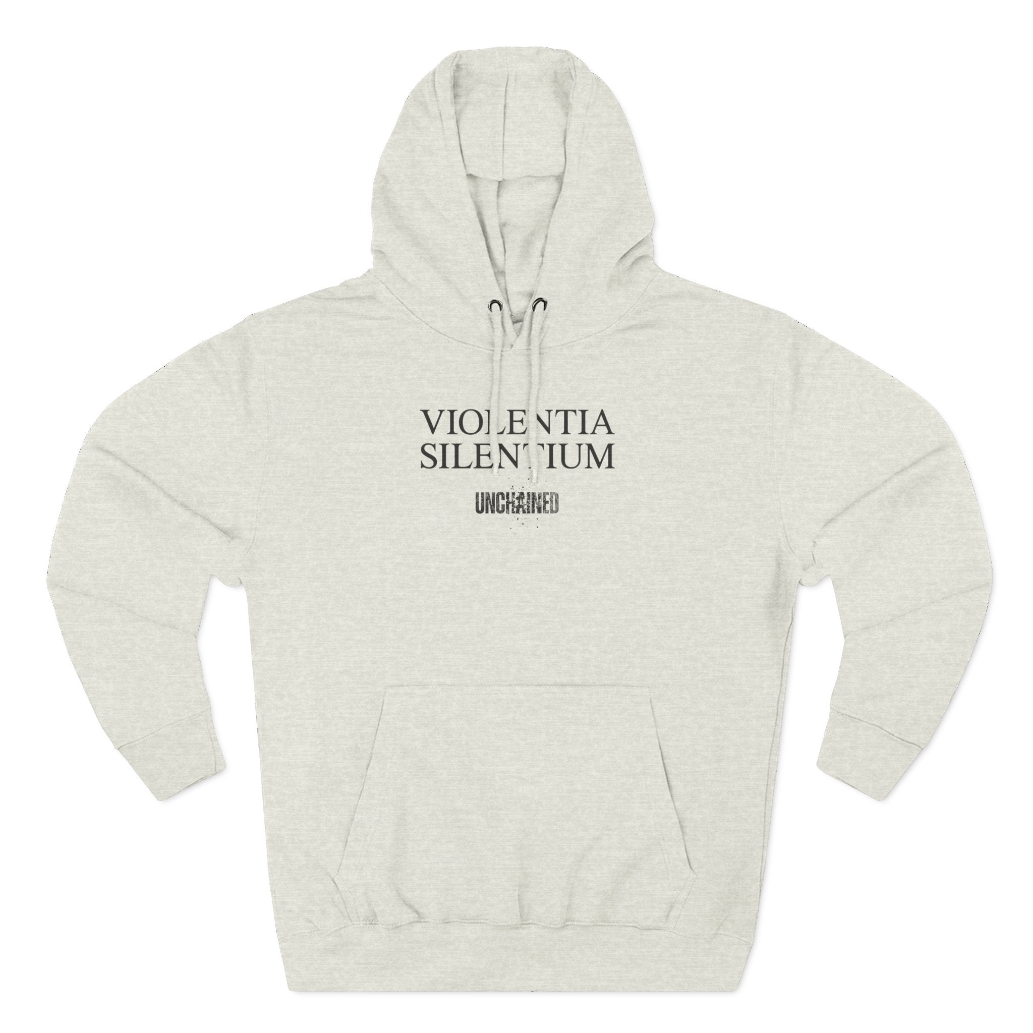 VIOLENTIA SILENTIUM Hoodie — Graphic Streetwear Fleece Hoodie