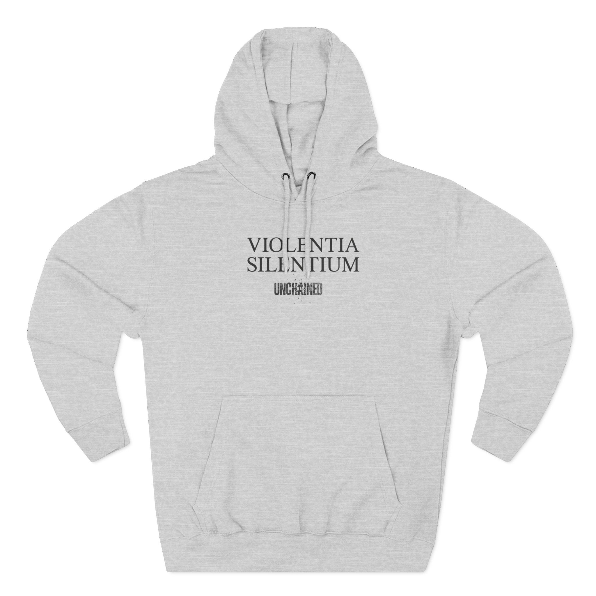 VIOLENTIA SILENTIUM Hoodie — Graphic Streetwear Fleece Hoodie