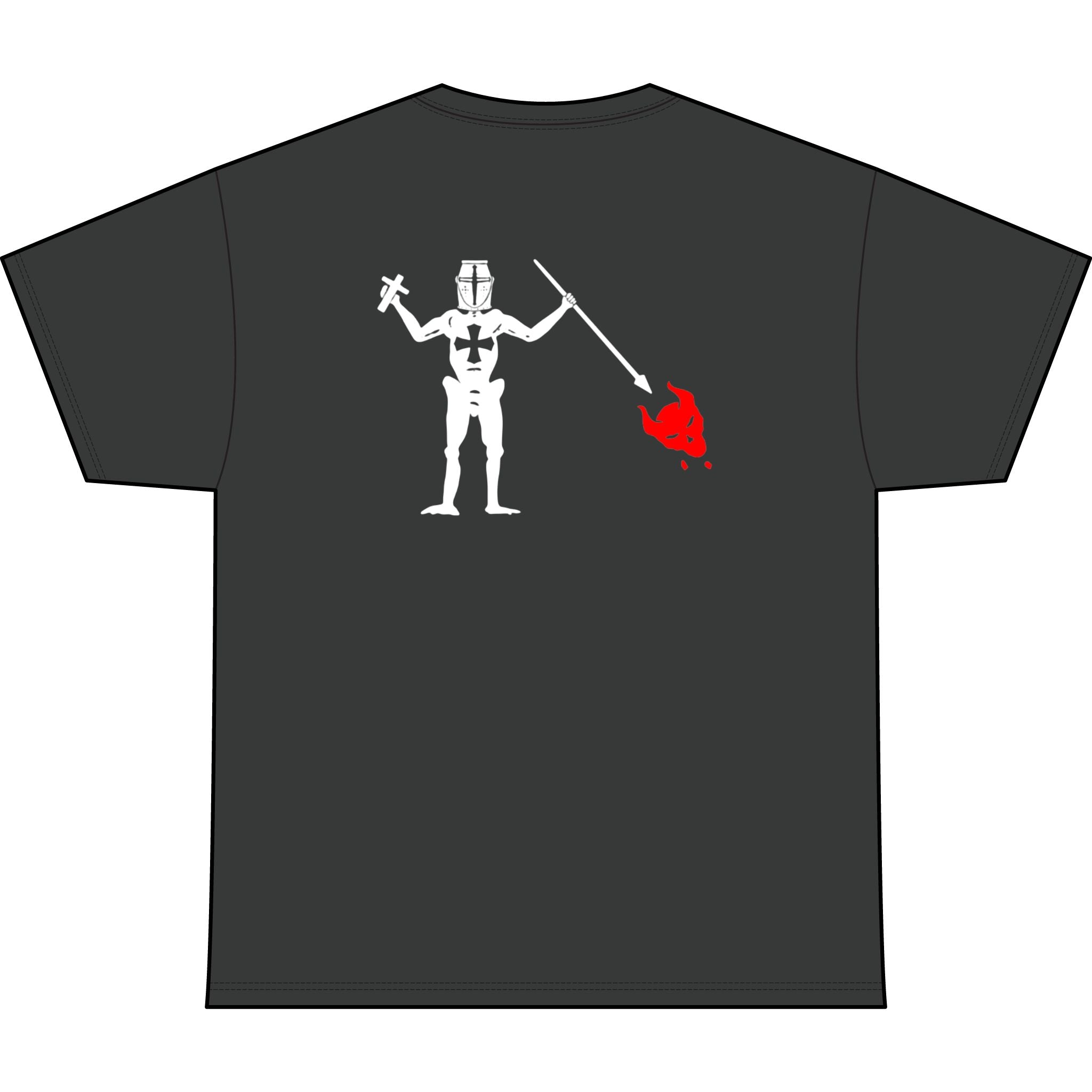 Inferno Hunter Heavyweight Tee — "Unchained" Graphic T-Shirt