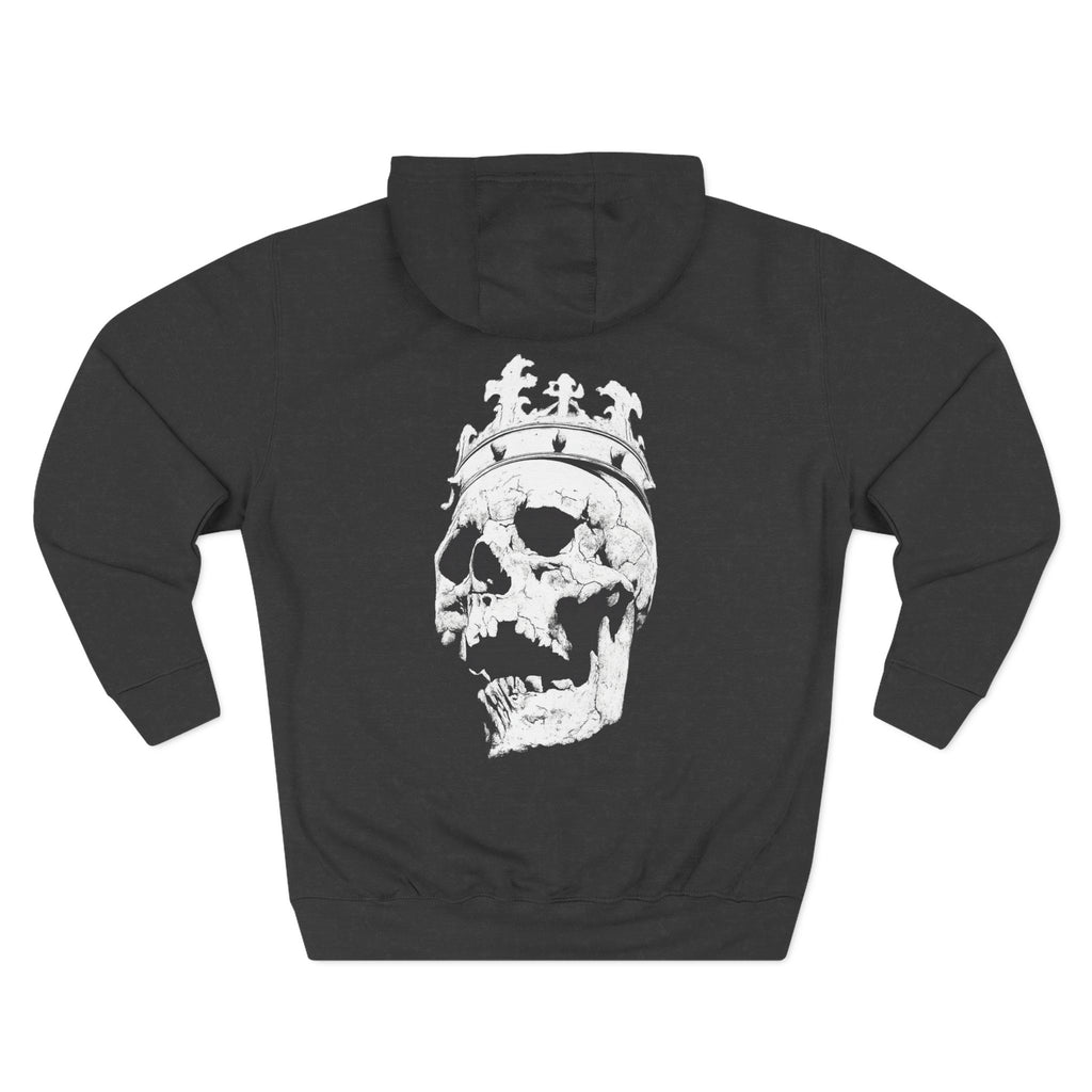 Unchained Crown Skull Hoodie — Graphic Streetwear Fleece Hoodie