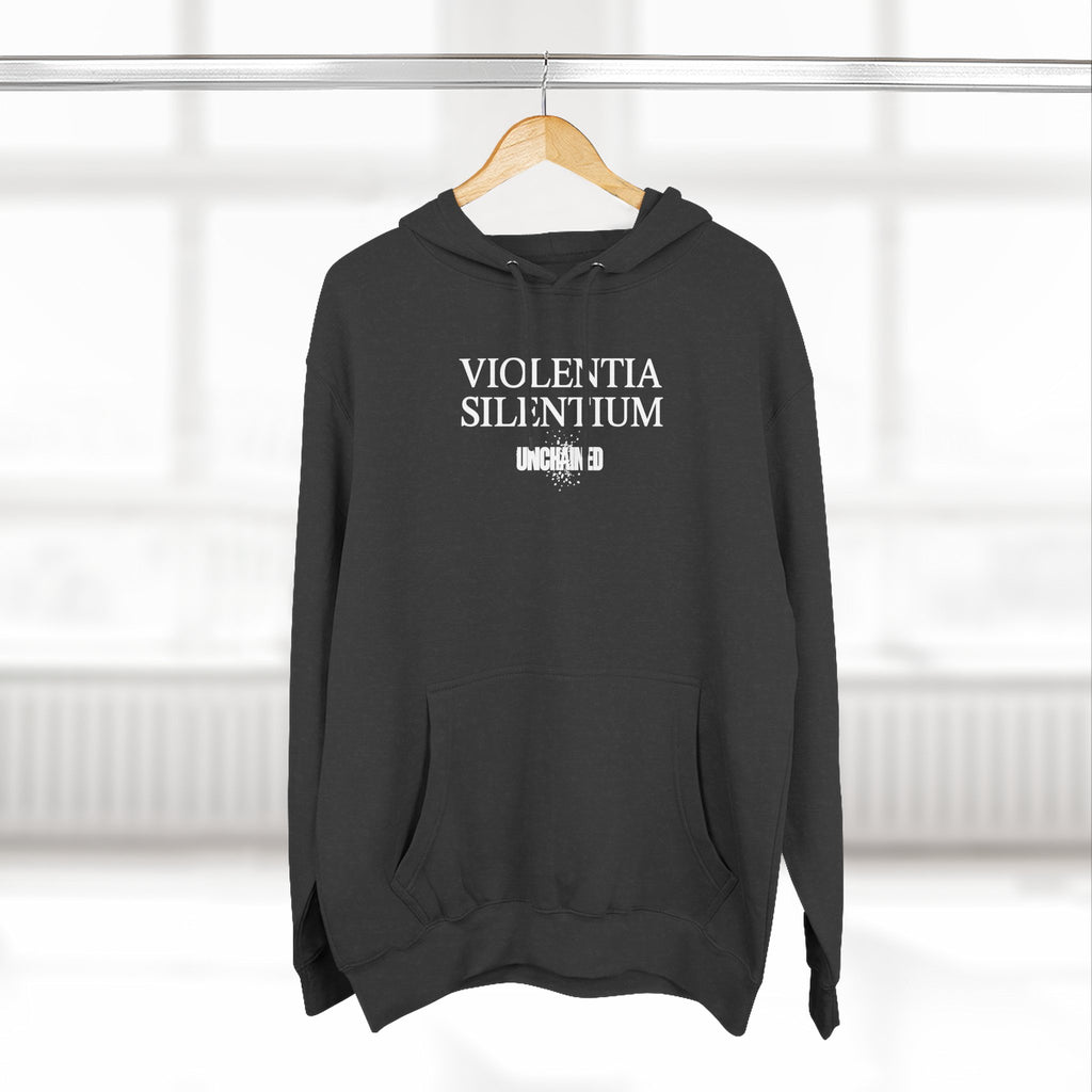 VIOLENTIA SILENTIUM Hoodie — Graphic Streetwear Fleece Hoodie