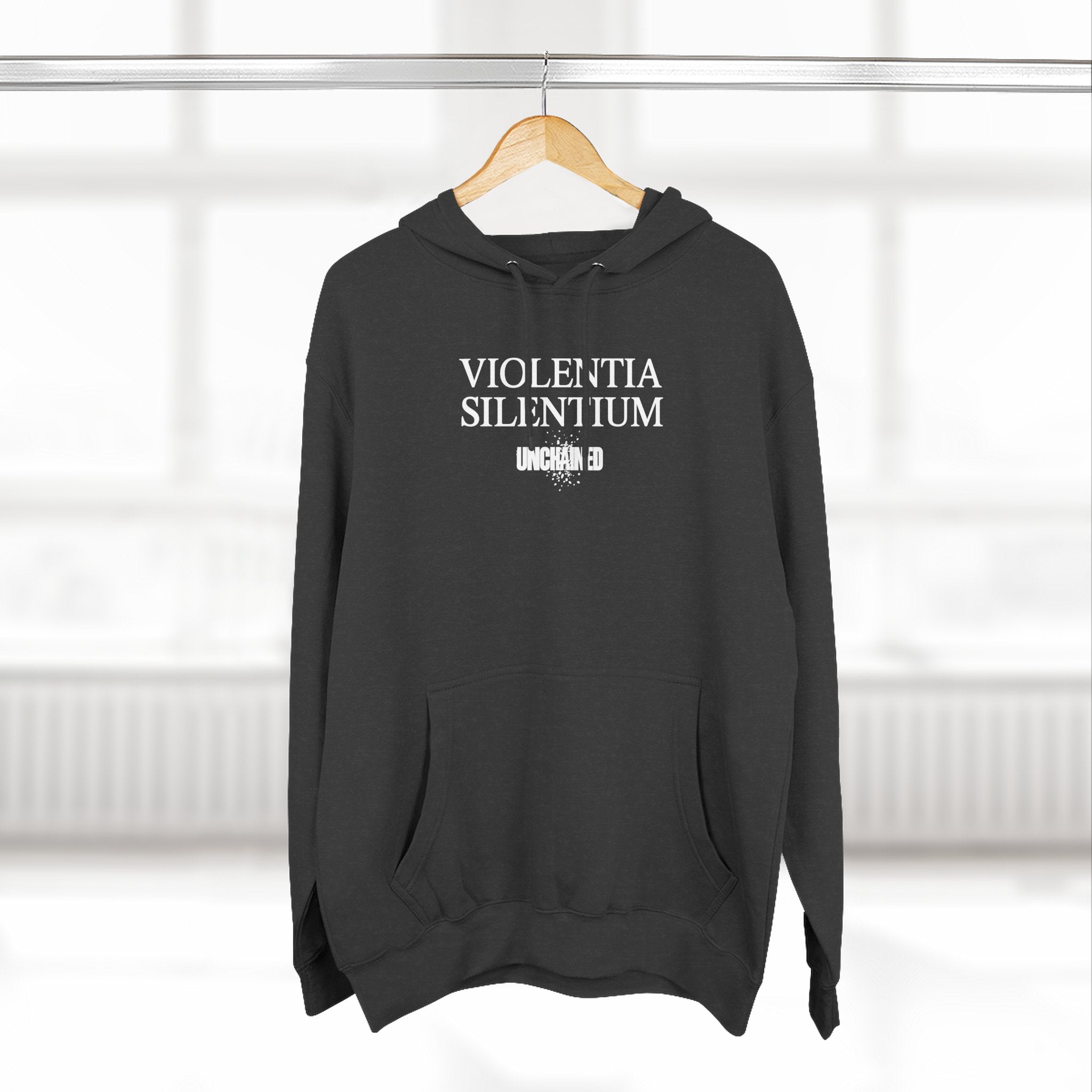 VIOLENTIA SILENTIUM Hoodie — Graphic Streetwear Fleece Hoodie