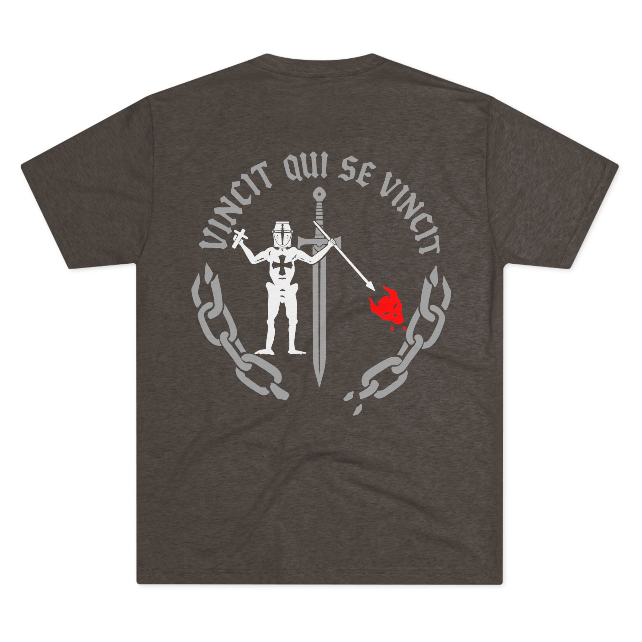 Knight of Inner Victory T-Shirt — Gothic Chain Design