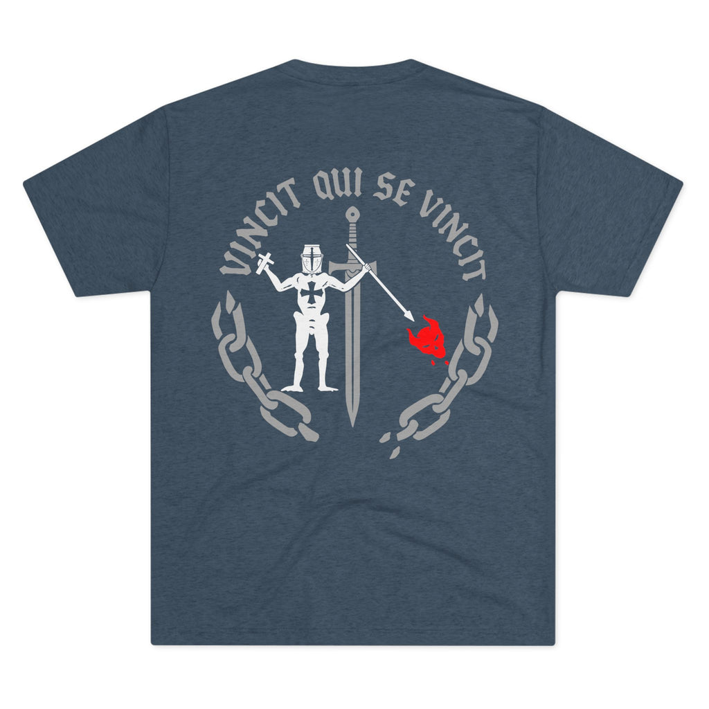 Knight of Inner Victory T-Shirt — Gothic Chain Design