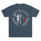 Knight of Inner Victory T-Shirt — Gothic Chain Design