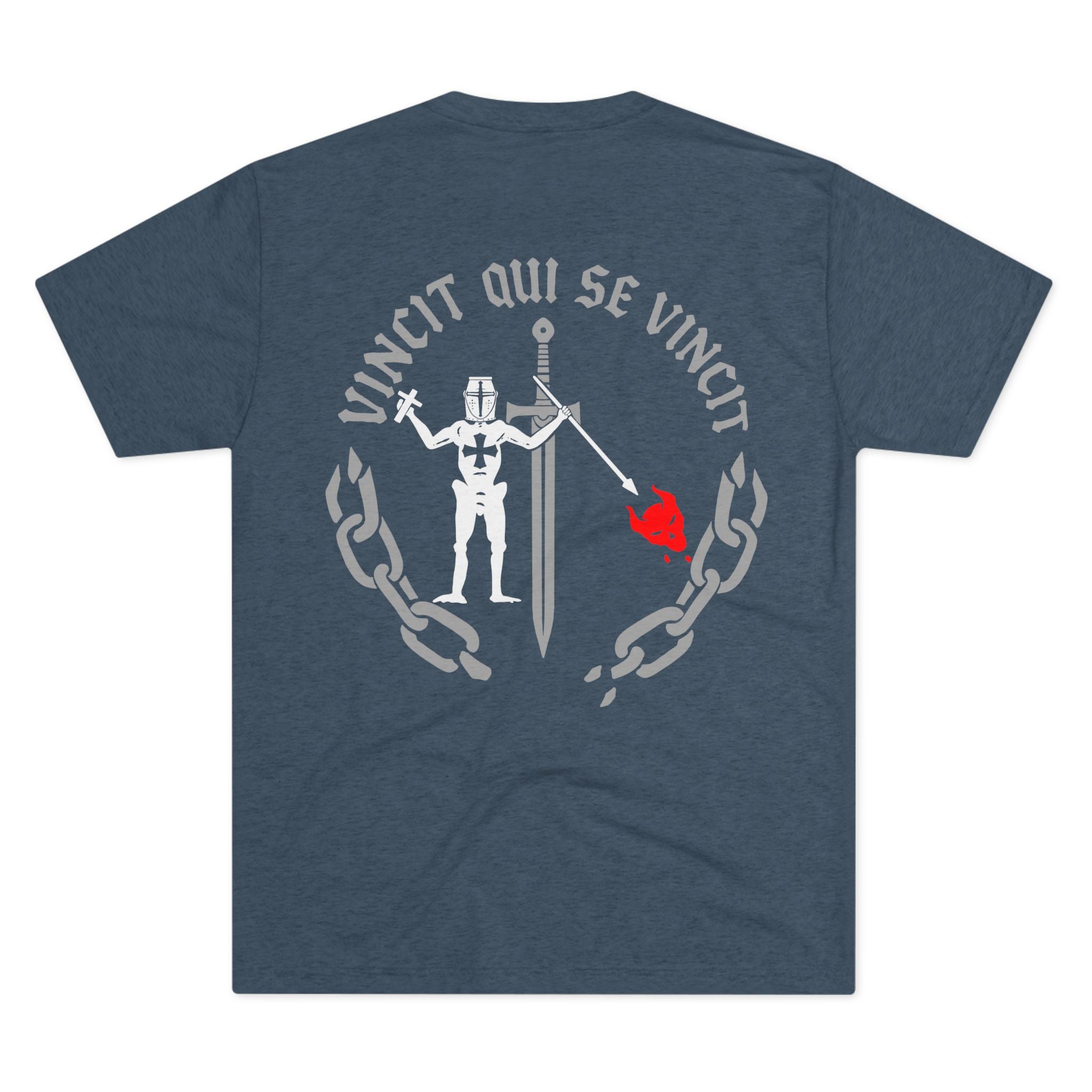 Knight of Inner Victory T-Shirt — Gothic Chain Design