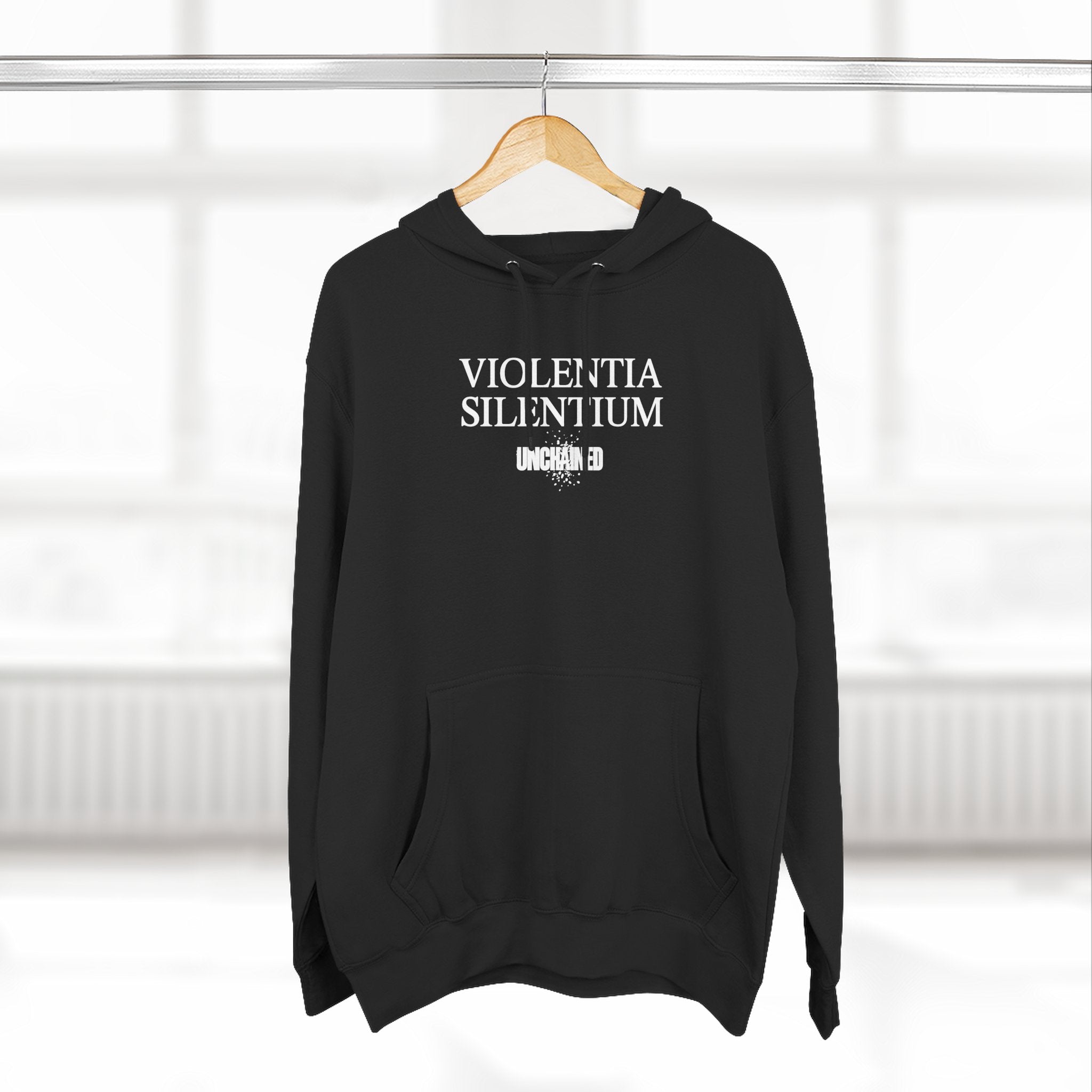 VIOLENTIA SILENTIUM Hoodie — Graphic Streetwear Fleece Hoodie