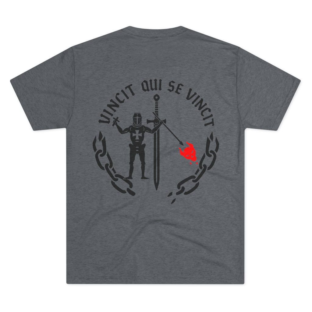 Knight of Inner Victory T-Shirt — Gothic Chain Design