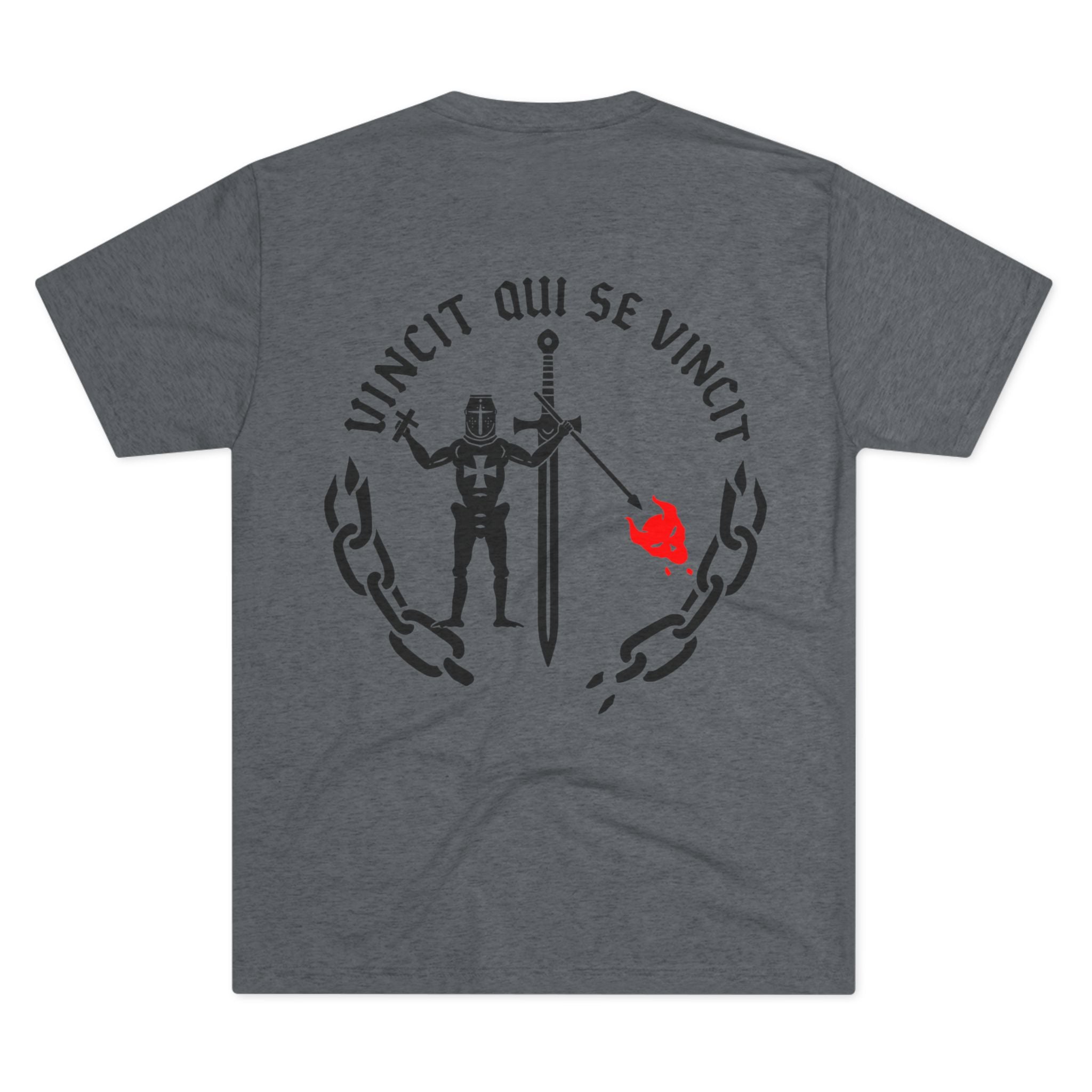 Knight of Inner Victory T-Shirt — Gothic Chain Design