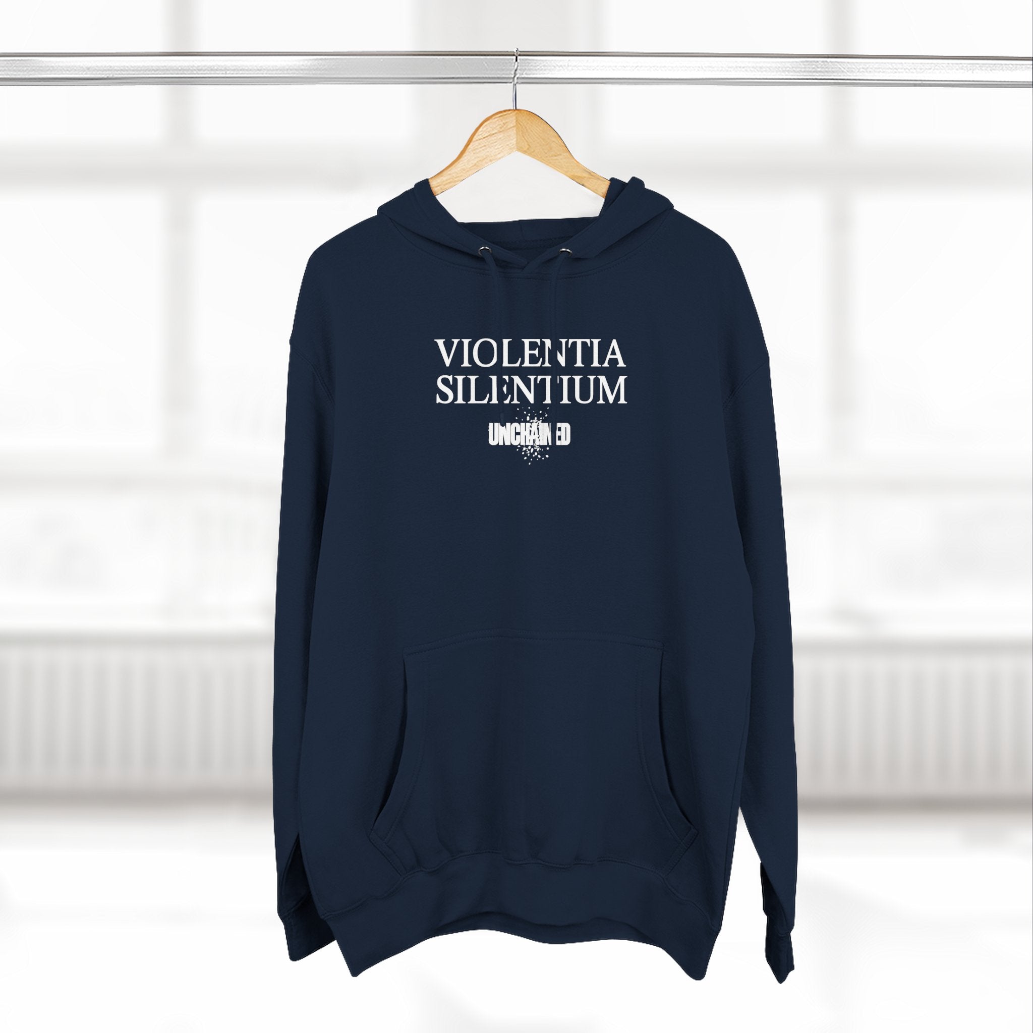 VIOLENTIA SILENTIUM Hoodie — Graphic Streetwear Fleece Hoodie