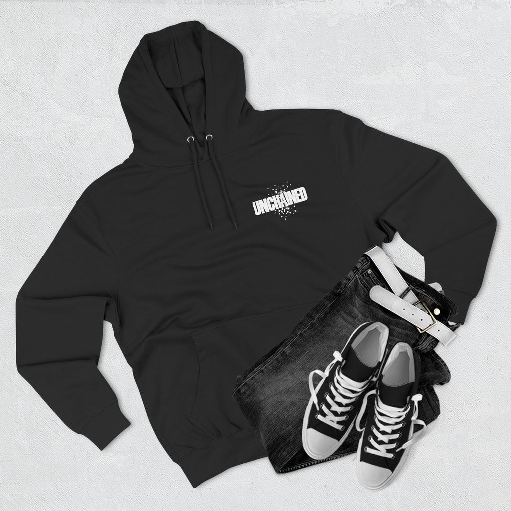 Unchained Fallen Angel Heart Hoodie — Graphic Streetwear Fleece Hoodie
