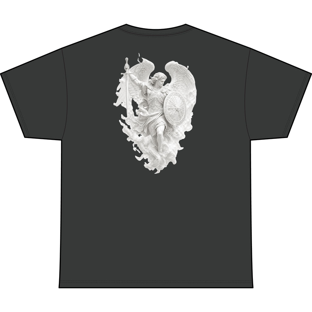 Unchained Fallen Angel Heart Heavyweight Tee — "Unchained" Graphic T-Shirt