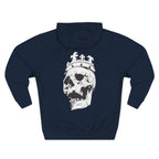 Unchained Crown Skull Hoodie — Graphic Streetwear Fleece Hoodie