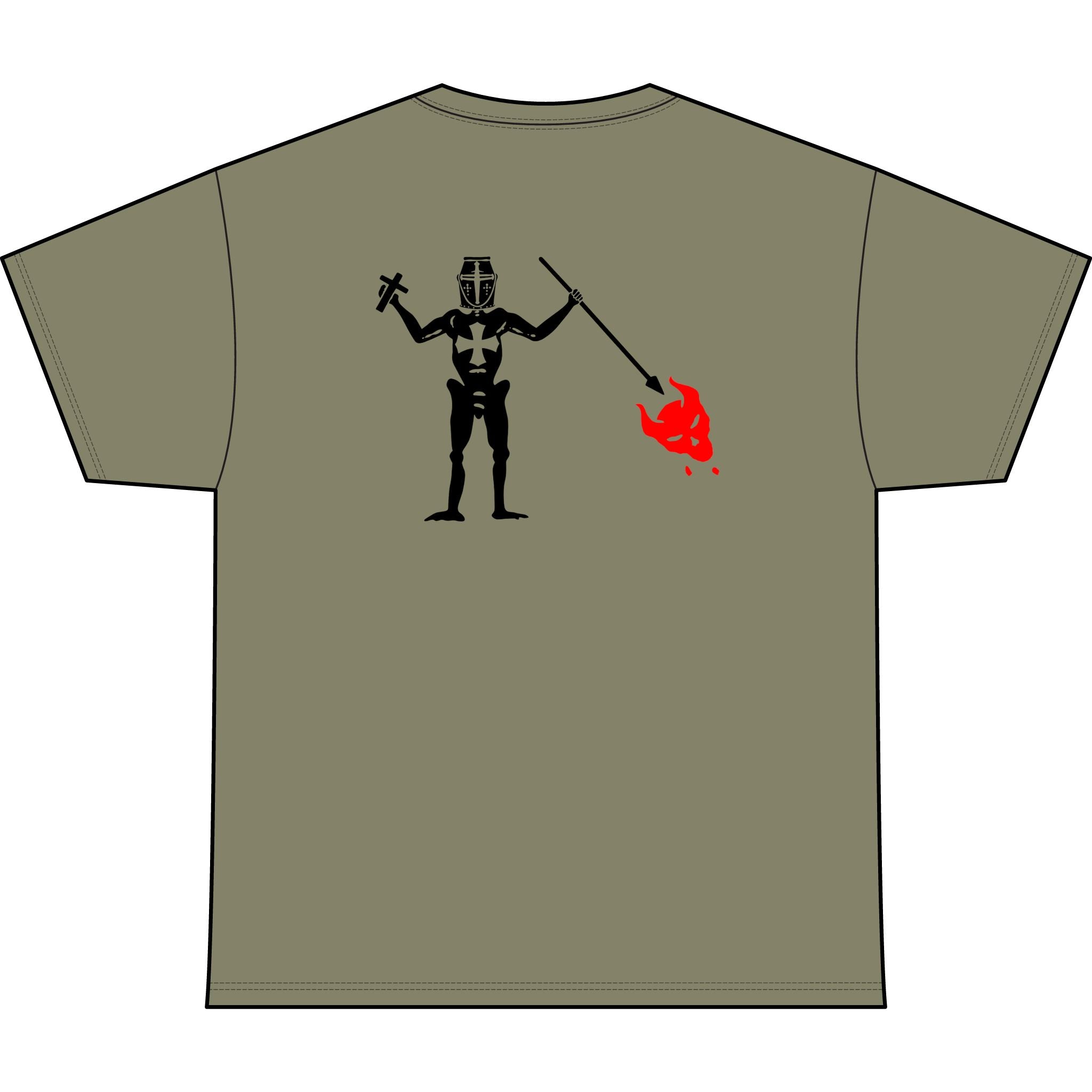 Inferno Hunter Heavyweight Tee — "Unchained" Graphic T-Shirt