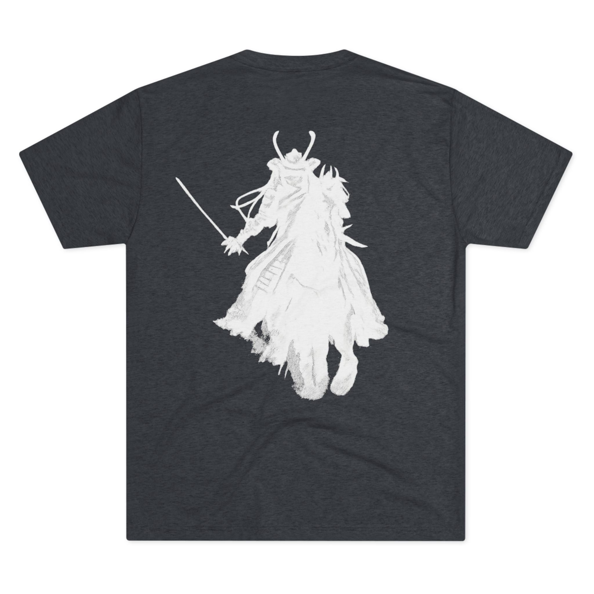 Unchained Samurai Rider T-Shirt — "Vincit Qui Se Vincit" Gothic Chain Design