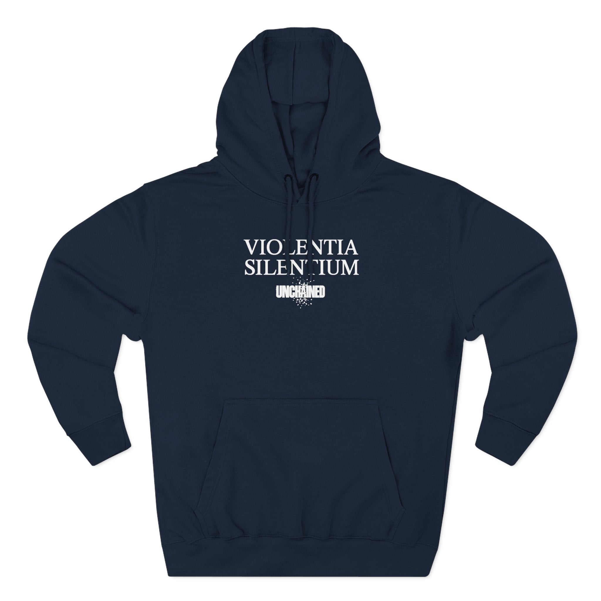 VIOLENTIA SILENTIUM Hoodie — Graphic Streetwear Fleece Hoodie