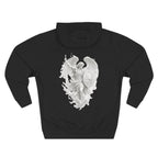 Unchained Fallen Angel Heart Hoodie — Graphic Streetwear Fleece Hoodie