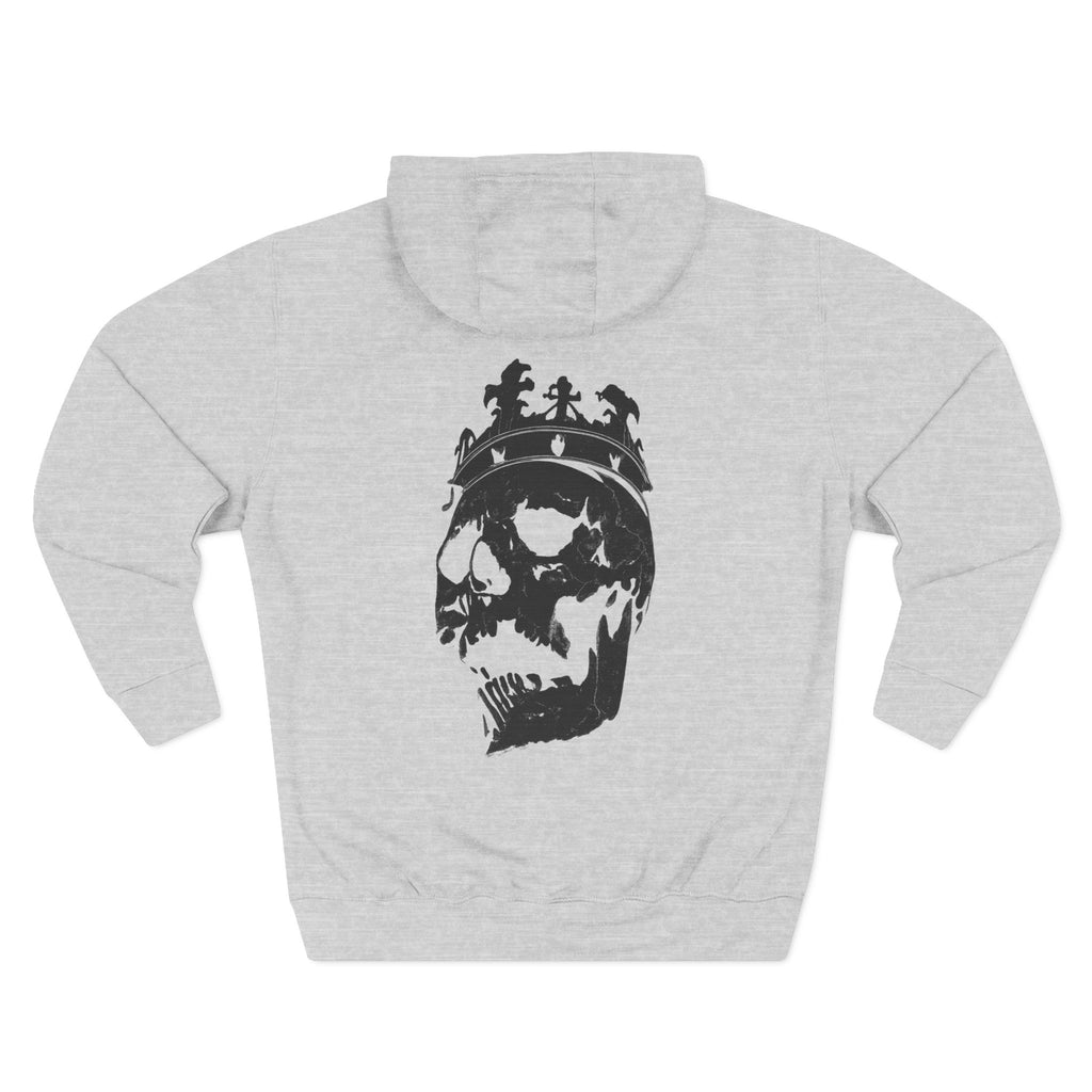Unchained Crown Skull Hoodie — Graphic Streetwear Fleece Hoodie