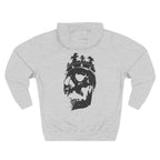 Unchained Crown Skull Hoodie — Graphic Streetwear Fleece Hoodie