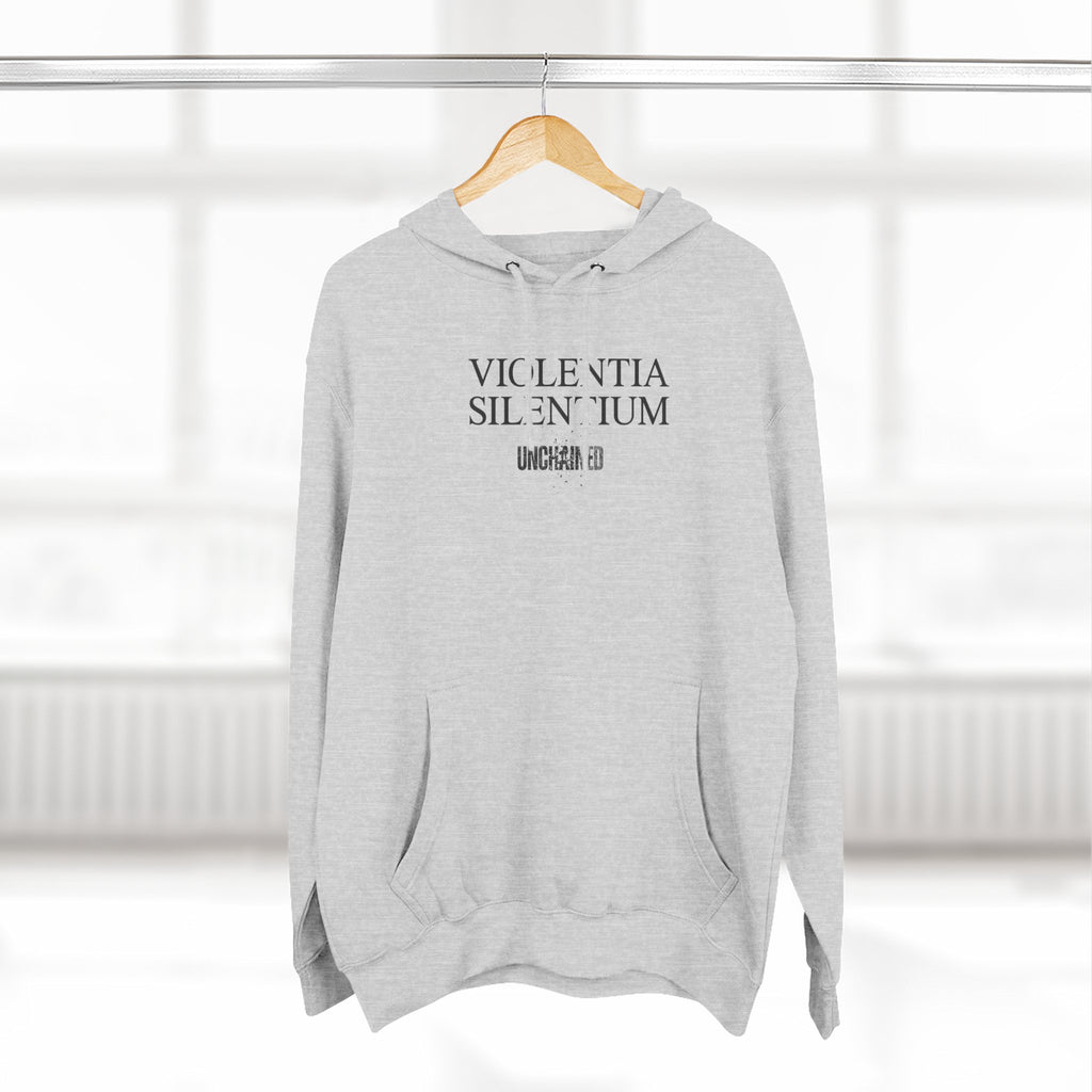 VIOLENTIA SILENTIUM Hoodie — Graphic Streetwear Fleece Hoodie