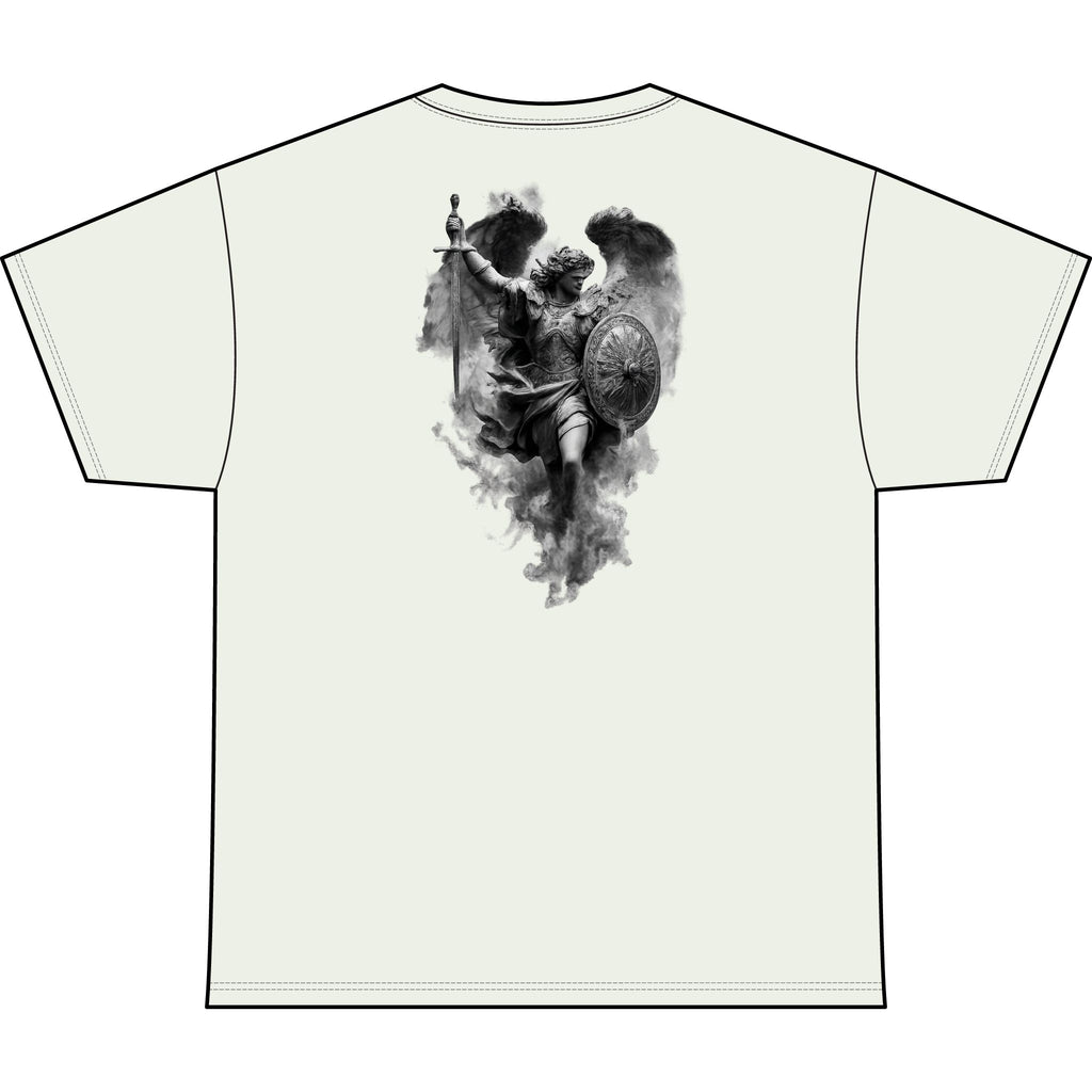 Unchained Fallen Angel Heart Heavyweight Tee — "Unchained" Graphic T-Shirt