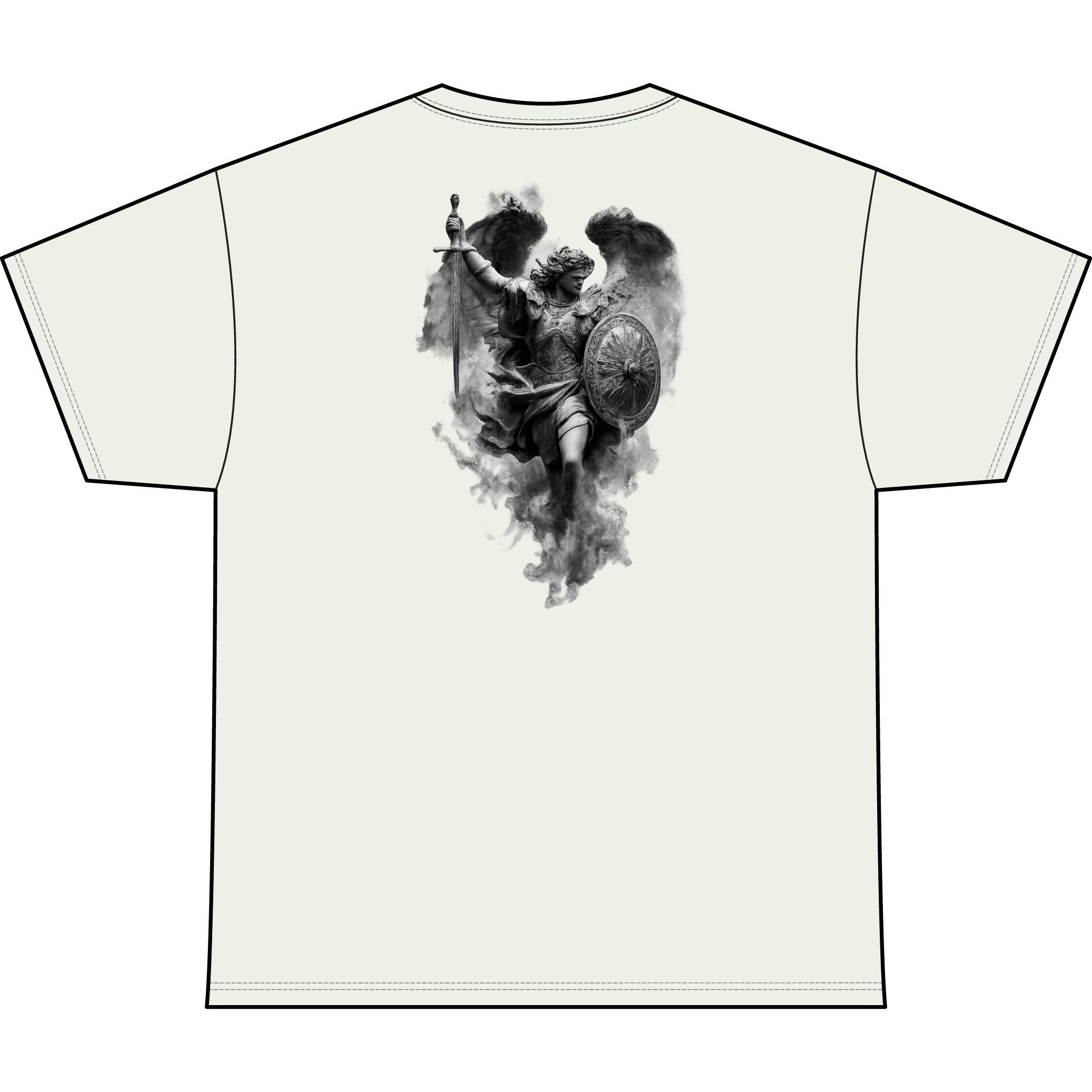 Unchained Fallen Angel Heart Heavyweight Tee — "Unchained" Graphic T-Shirt