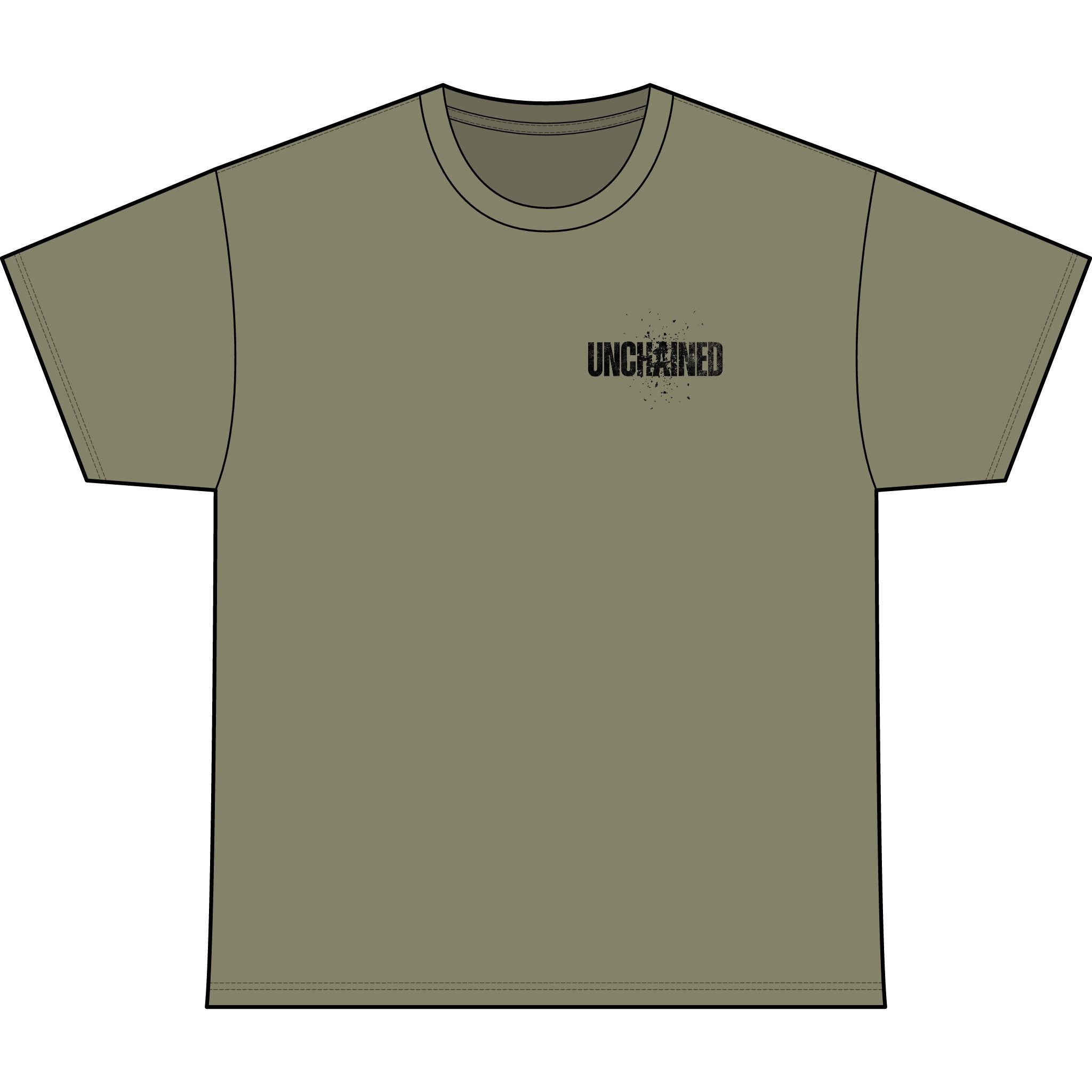 Inferno Hunter Heavyweight Tee — "Unchained" Graphic T-Shirt