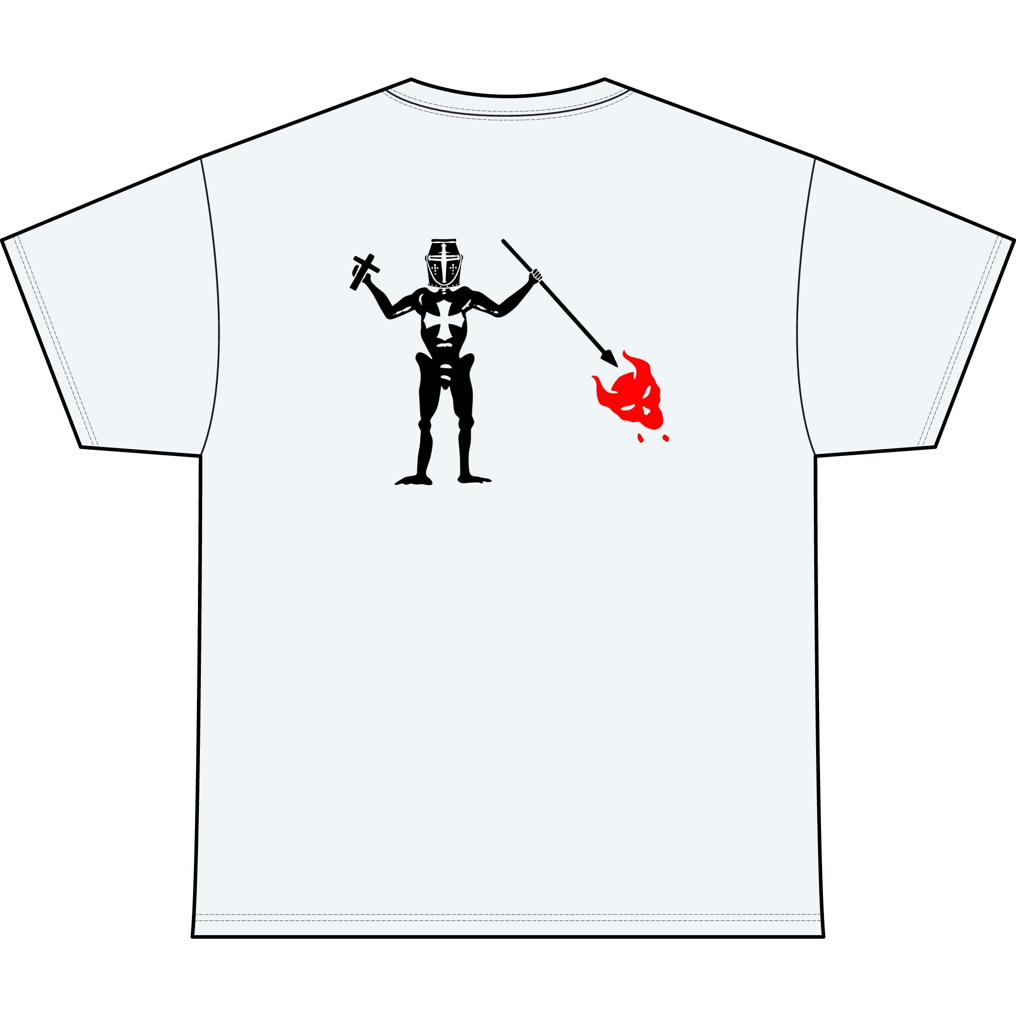 Inferno Hunter Heavyweight Tee — "Unchained" Graphic T-Shirt