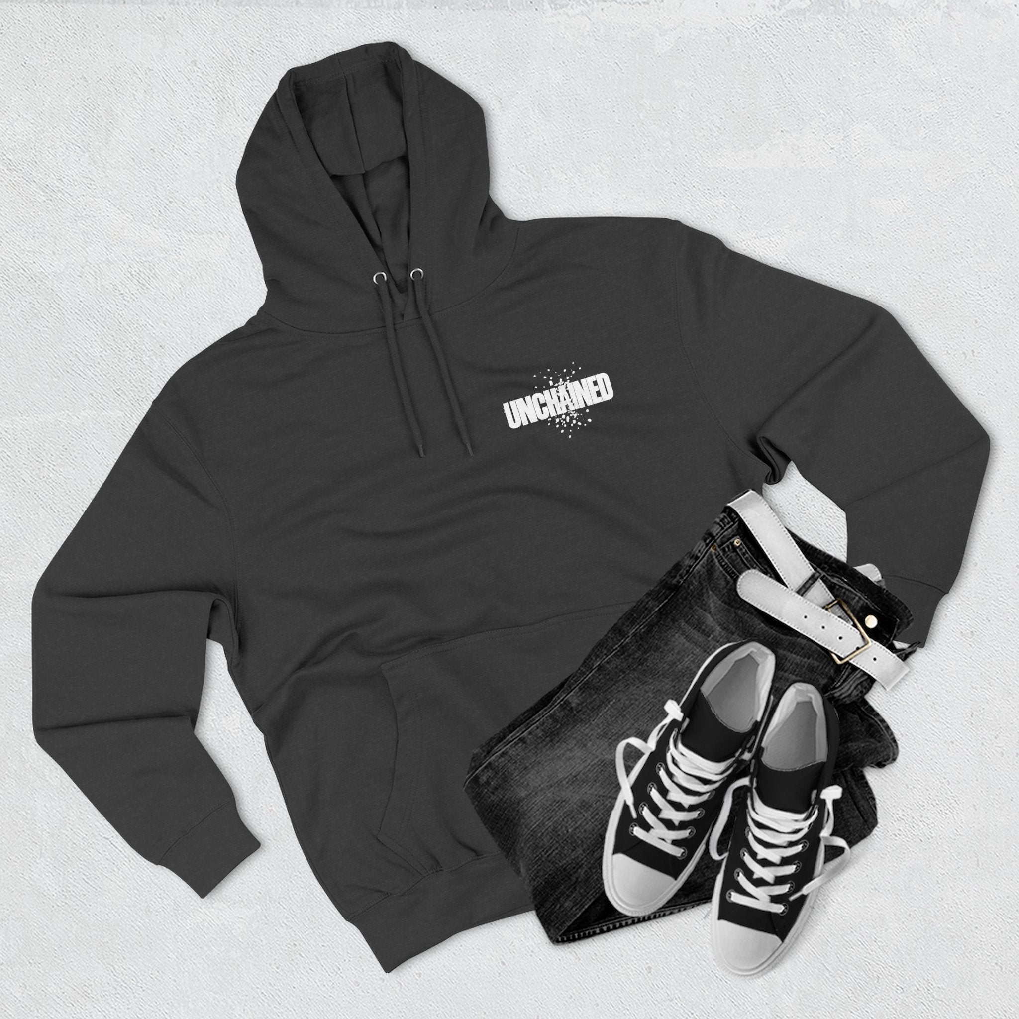 Unchained Crown Skull Hoodie — Graphic Streetwear Fleece Hoodie