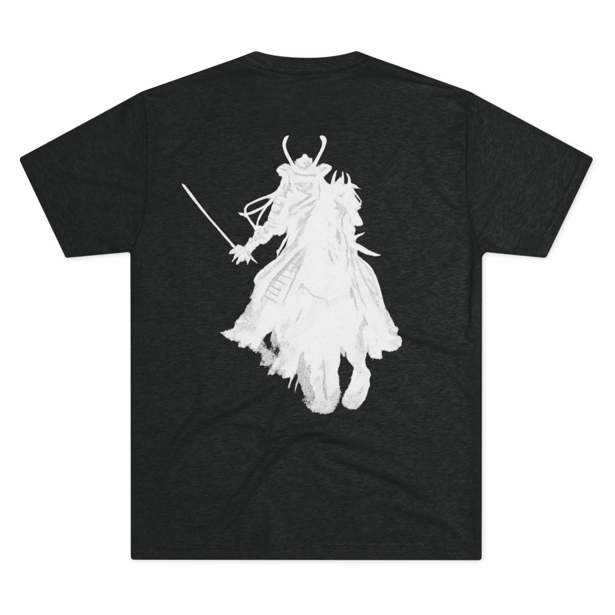 Unchained Samurai Rider T-Shirt — "Vincit Qui Se Vincit" Gothic Chain Design