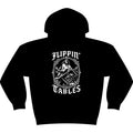 Hoodie — "Flippin' Tables" Gothic Cross Hooded Sweatshirt