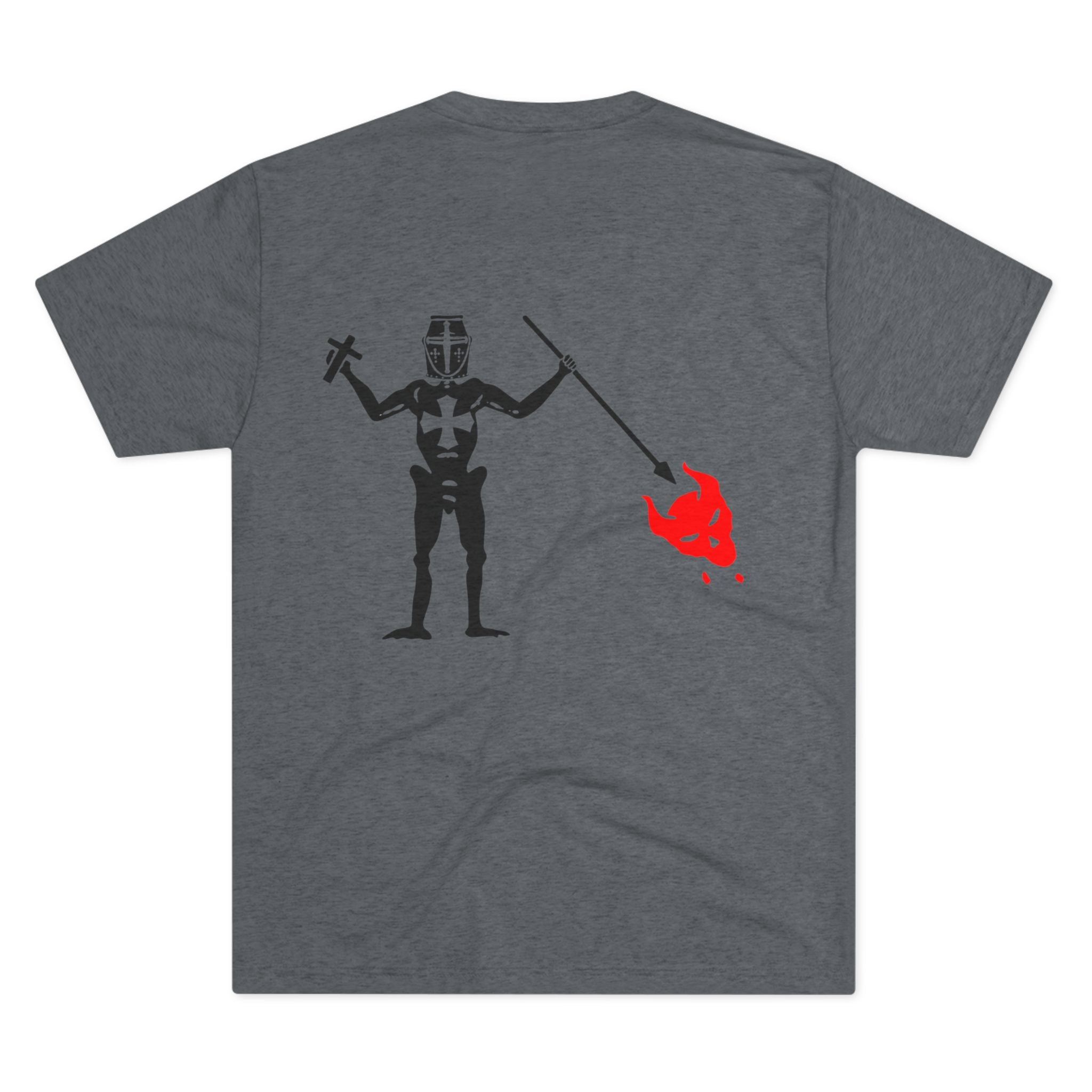 Inferno Hunter T-Shirt — "Vincit Qui Se Vincit" Gothic Chain Design