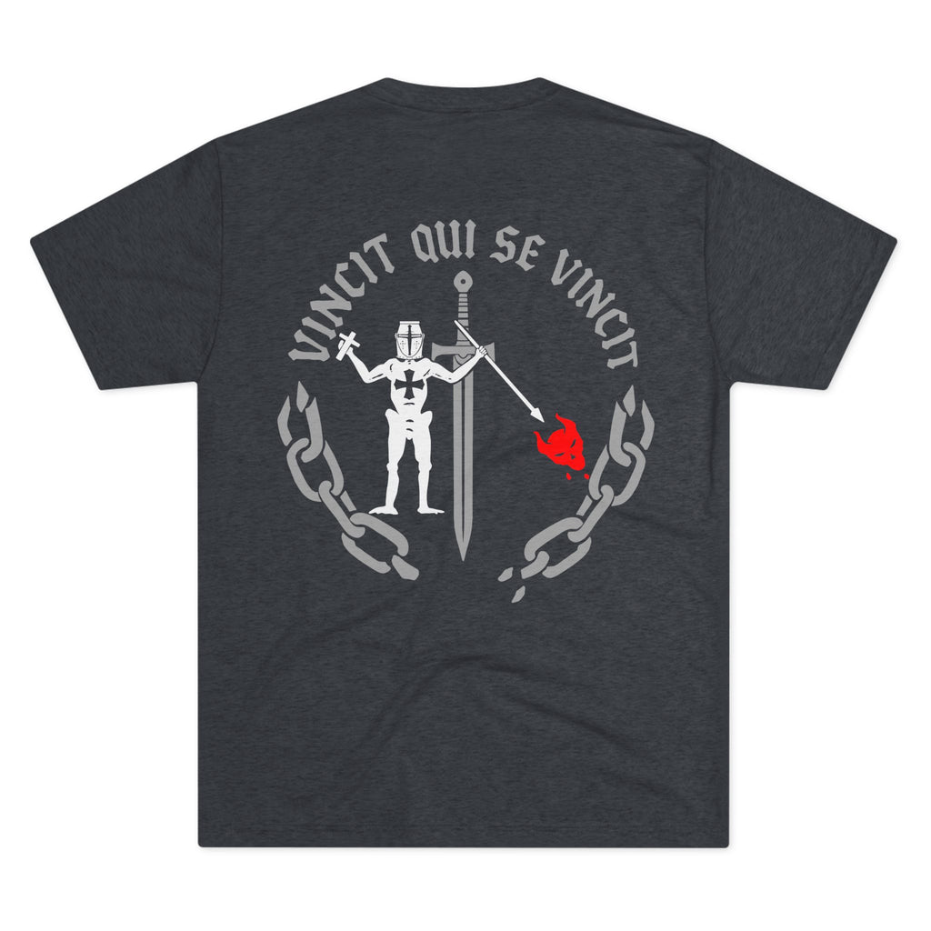 Knight of Inner Victory T-Shirt — Gothic Chain Design