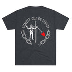 Knight of Inner Victory T-Shirt — Gothic Chain Design