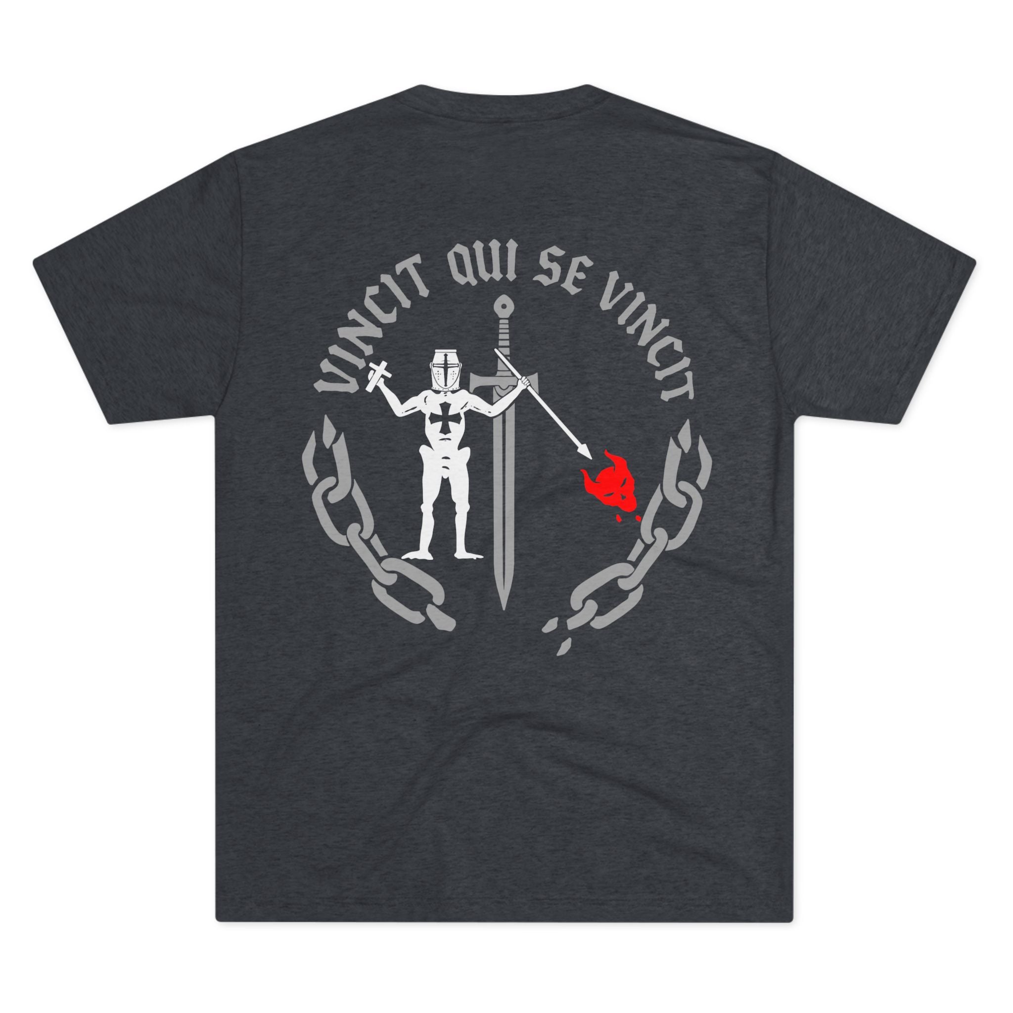 Knight of Inner Victory T-Shirt — Gothic Chain Design