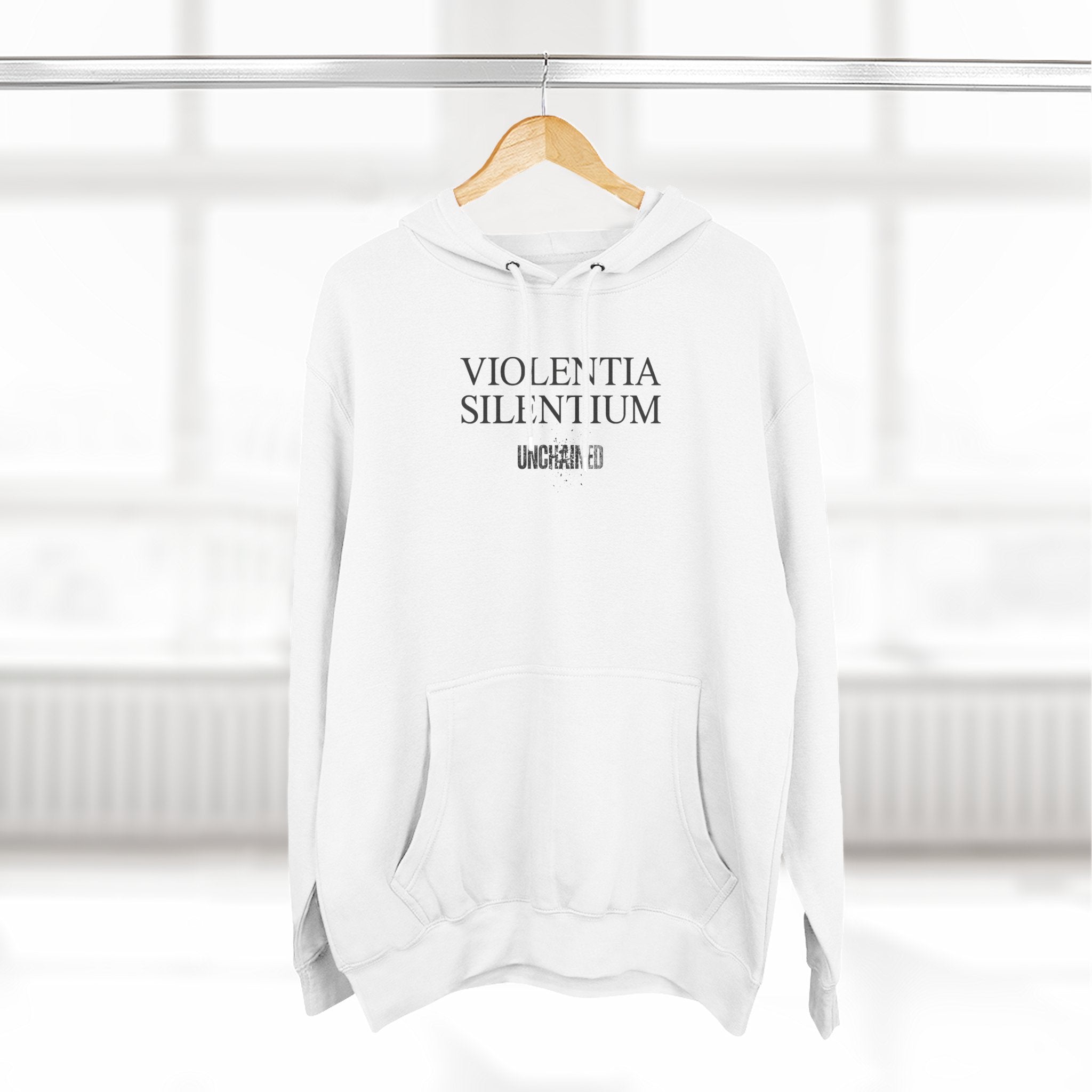 VIOLENTIA SILENTIUM Hoodie — Graphic Streetwear Fleece Hoodie