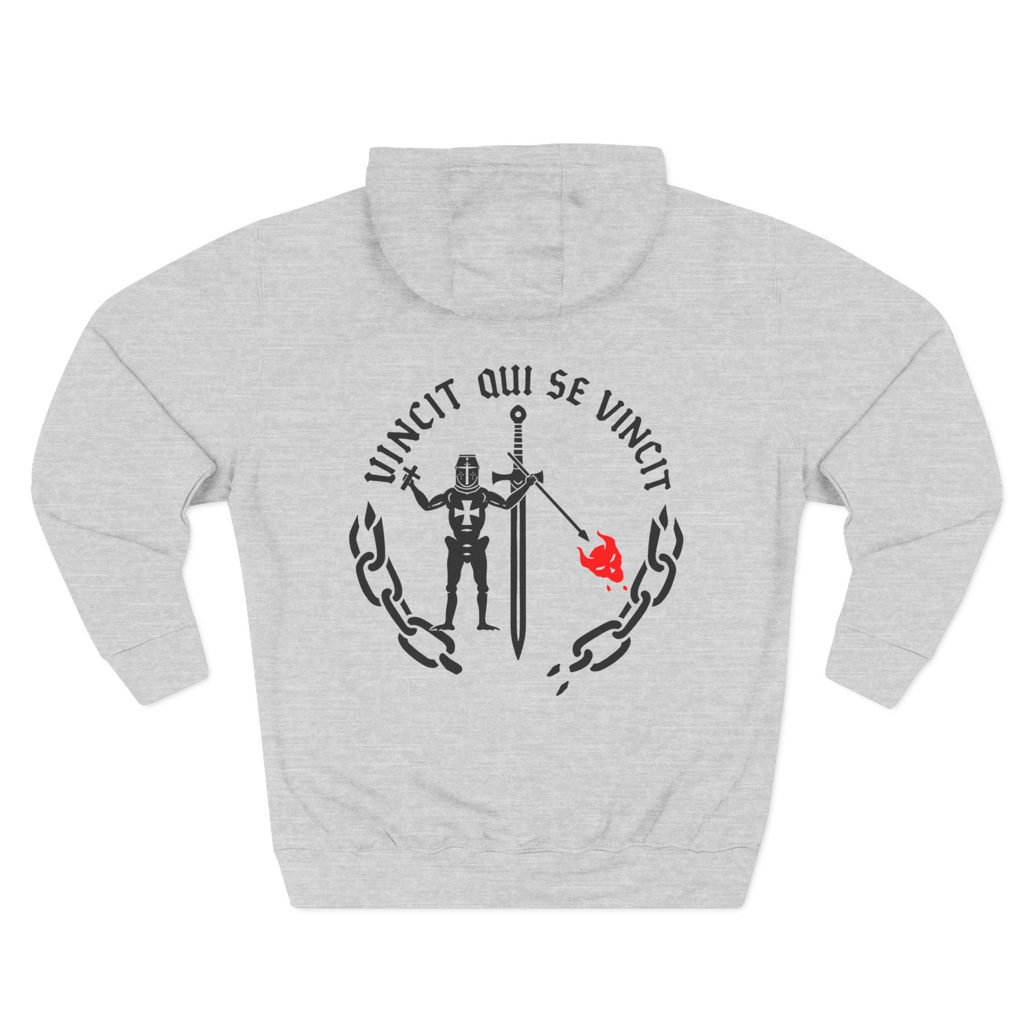 Knight of Inner Victory Hoodie — Graphic Streetwear Fleece Hoodie