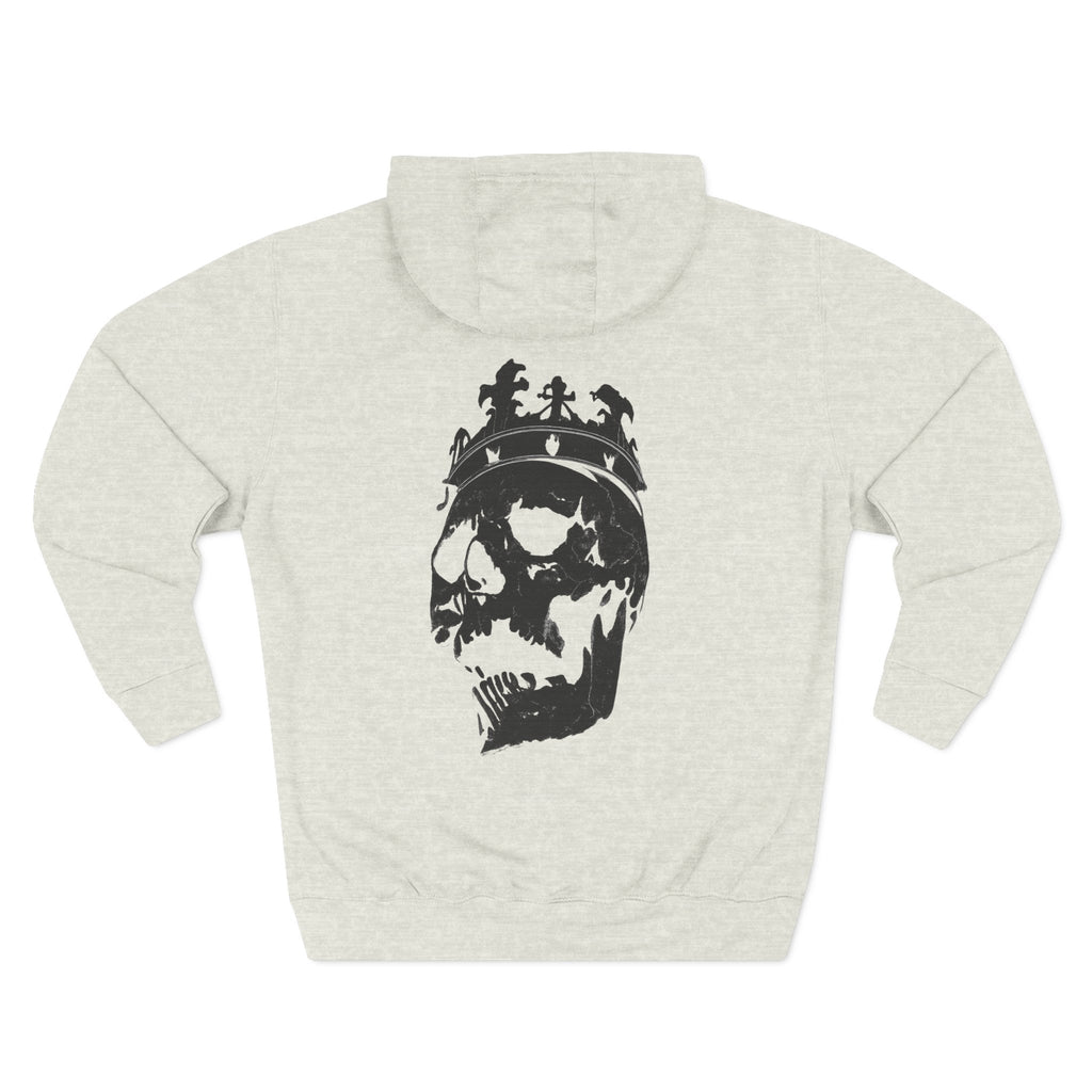 Unchained Crown Skull Hoodie — Graphic Streetwear Fleece Hoodie