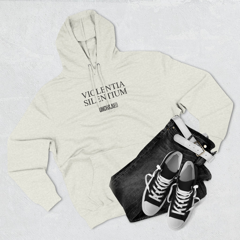 VIOLENTIA SILENTIUM Hoodie — Graphic Streetwear Fleece Hoodie