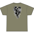 Unchained Fallen Angel Heart Heavyweight Tee — "Unchained" Graphic T-Shirt