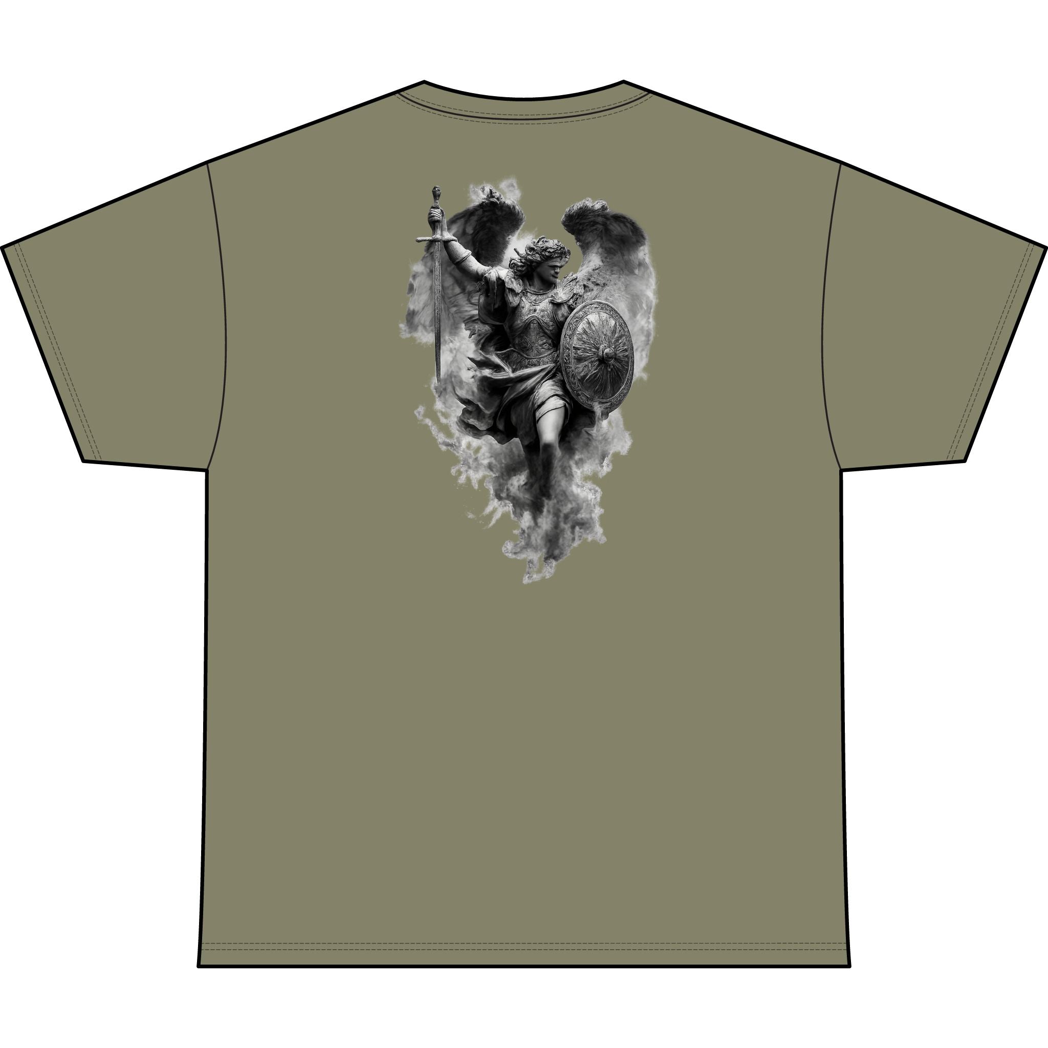 Unchained Fallen Angel Heart Heavyweight Tee — "Unchained" Graphic T-Shirt