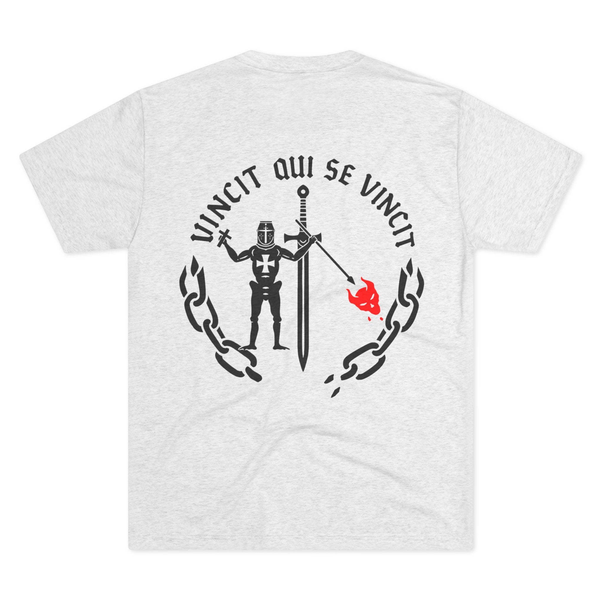 Knight of Inner Victory T-Shirt — Gothic Chain Design