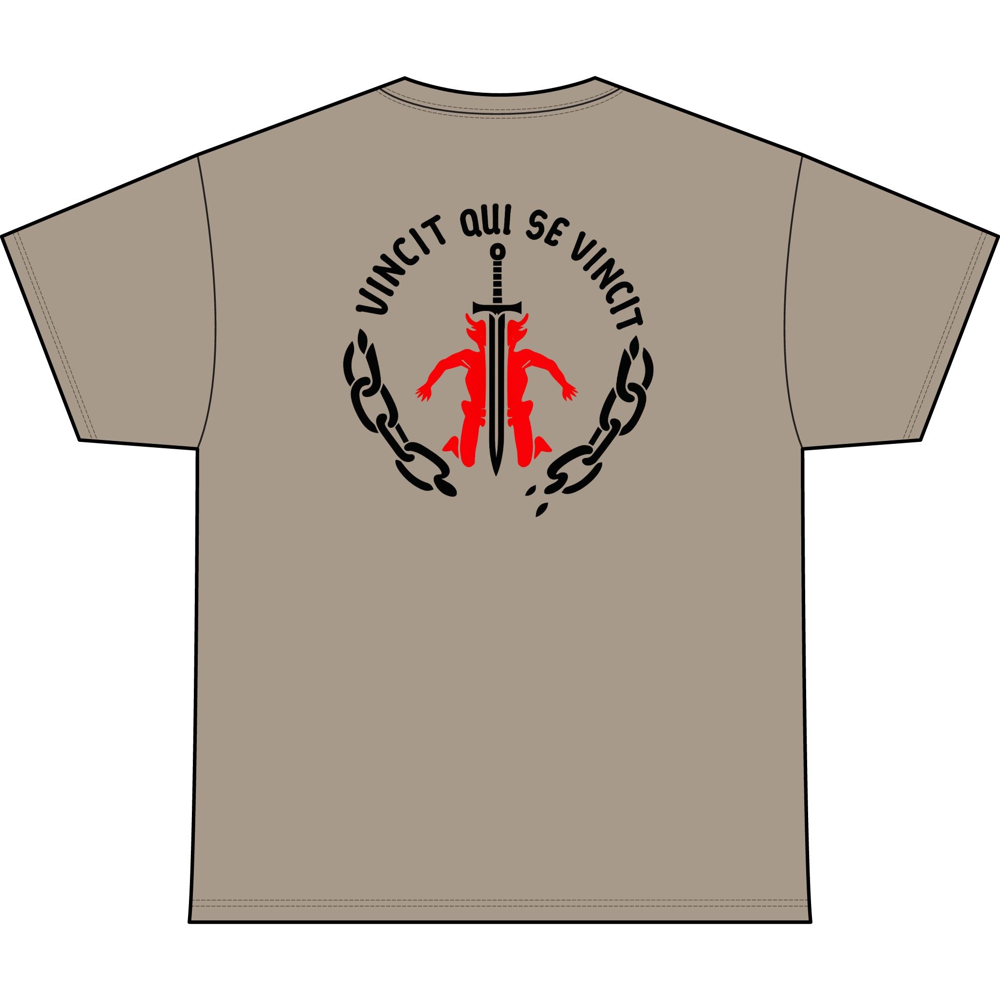Sword of Temptation Heavyweight Tee — "Unchained" Graphic T-Shirt