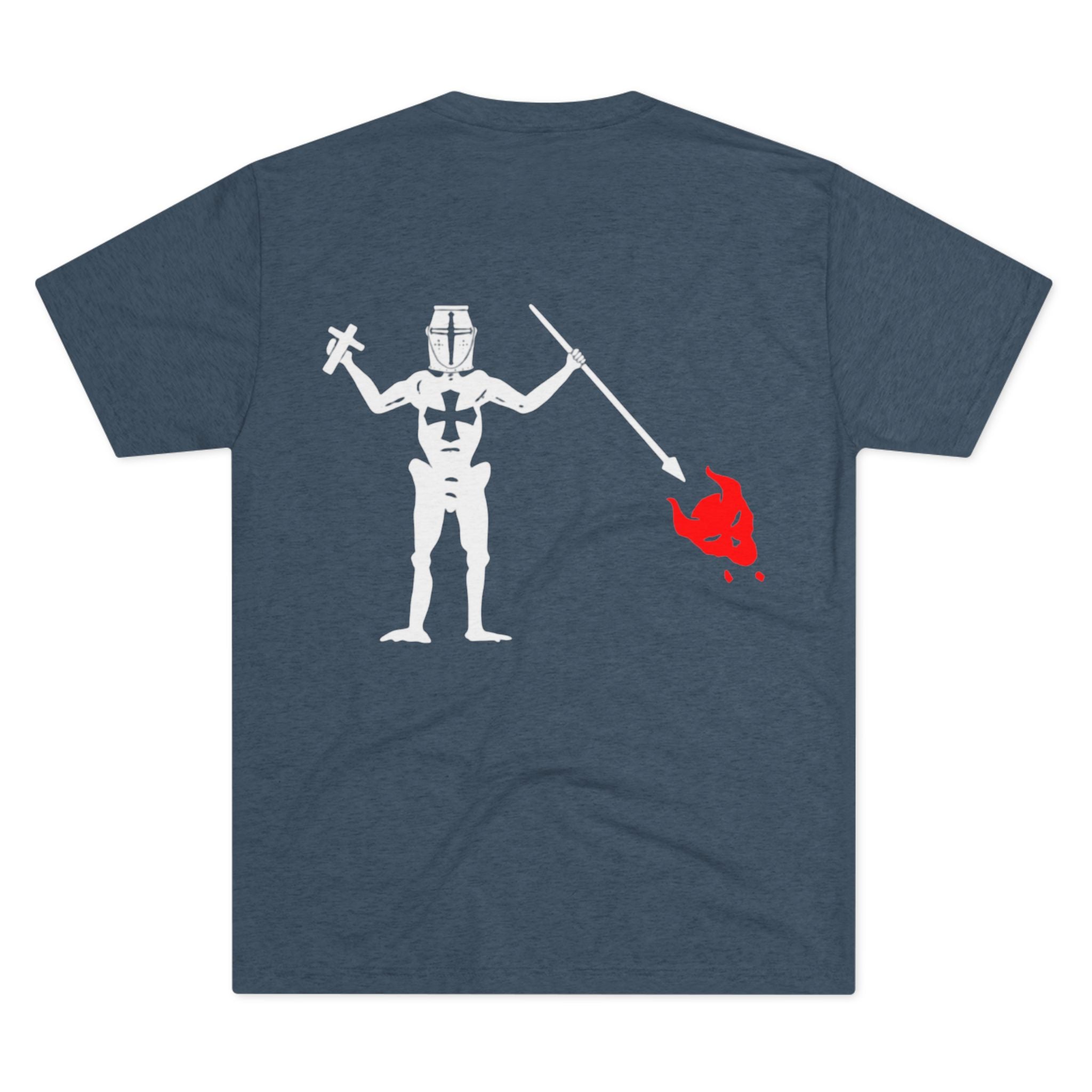 Inferno Hunter T-Shirt — "Vincit Qui Se Vincit" Gothic Chain Design