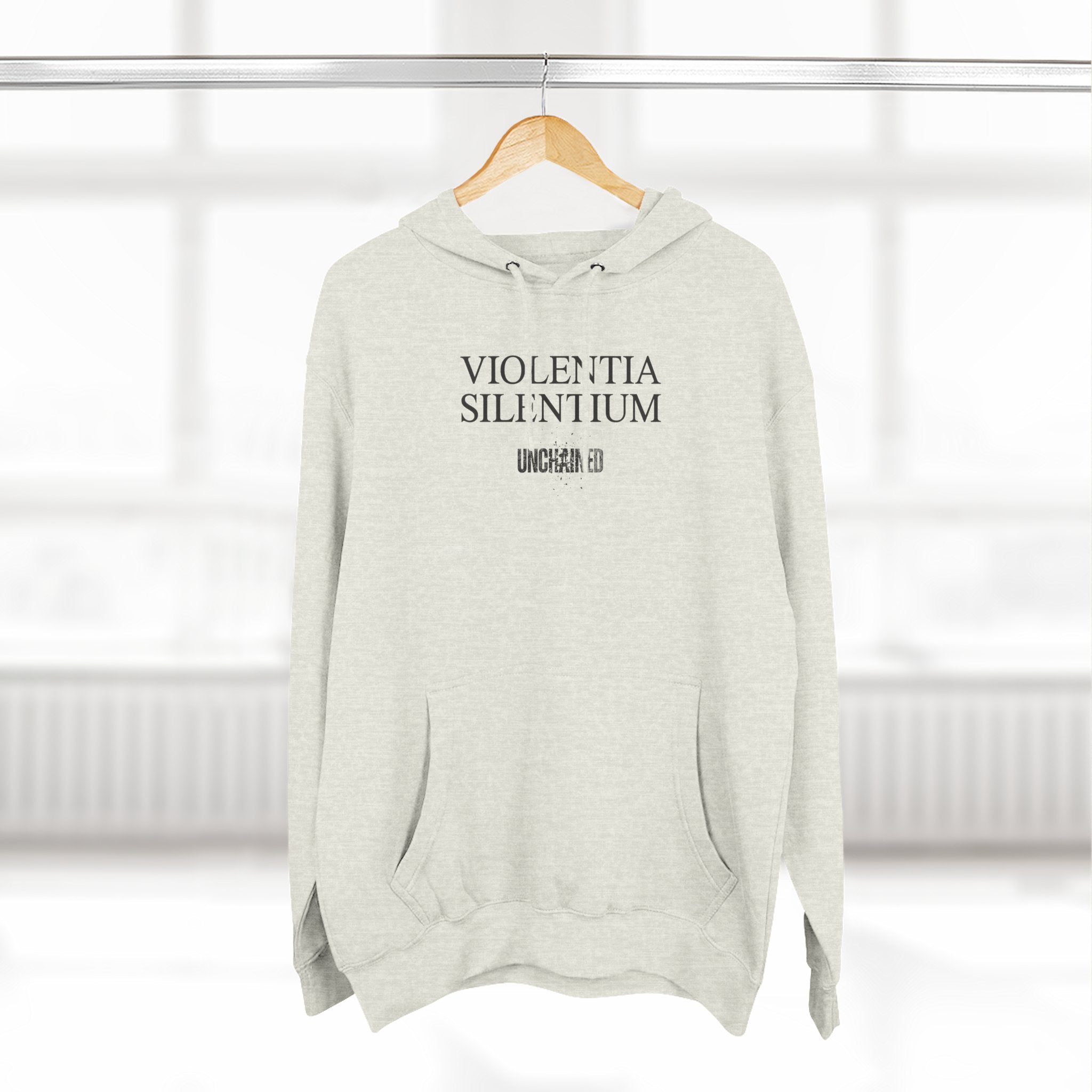 VIOLENTIA SILENTIUM Hoodie — Graphic Streetwear Fleece Hoodie