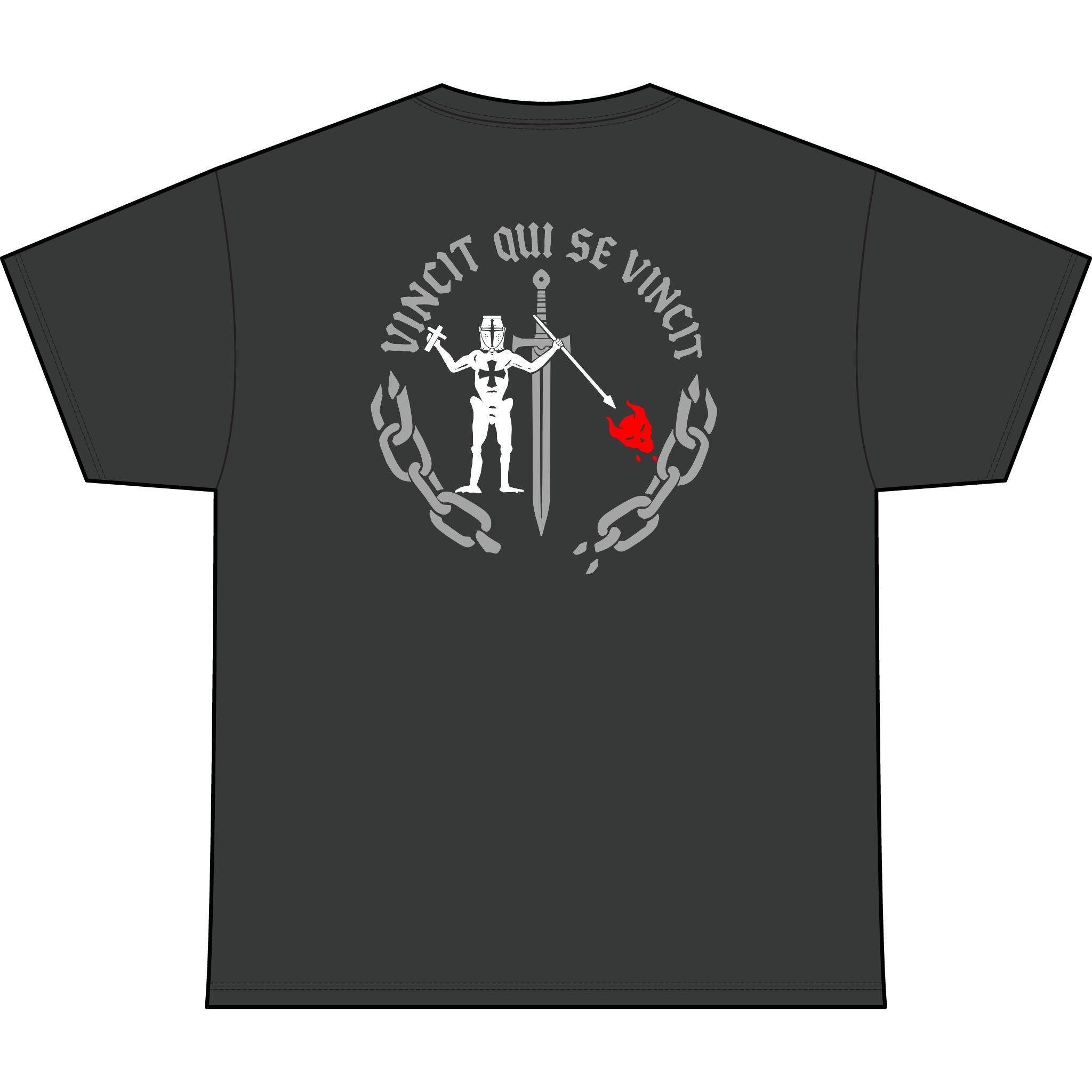 Knight of Inner Victory Heavyweight Tee — "Unchained" Graphic T-Shirt