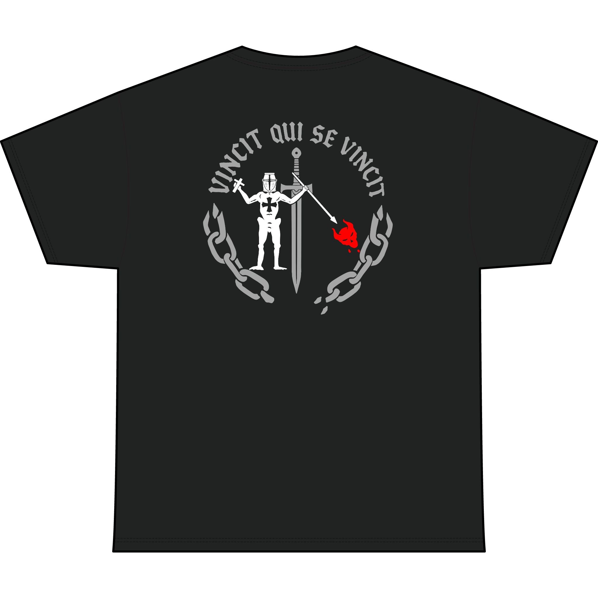 Knight of Inner Victory Heavyweight Tee — "Unchained" Graphic T-Shirt
