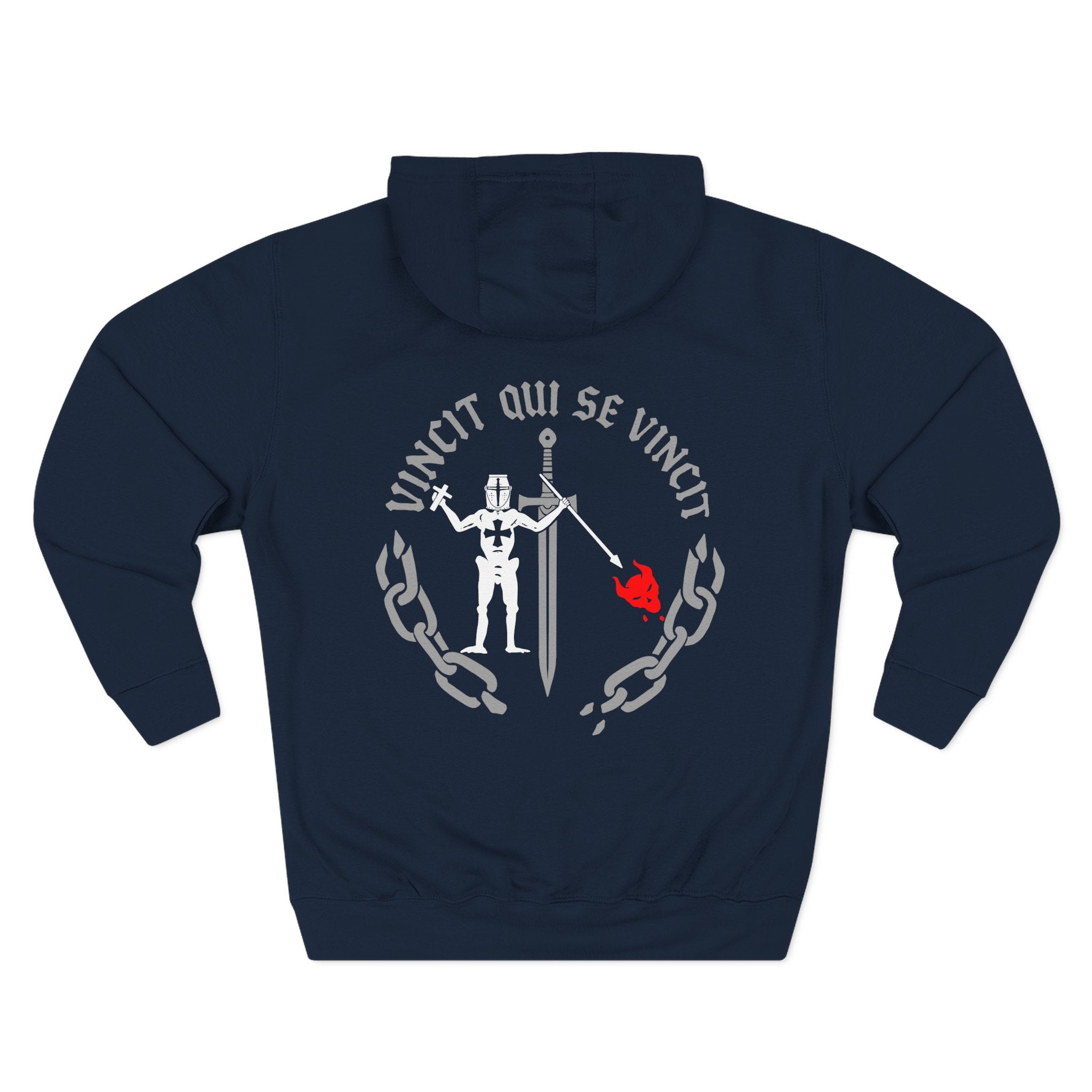 Knight of Inner Victory Hoodie — Graphic Streetwear Fleece Hoodie