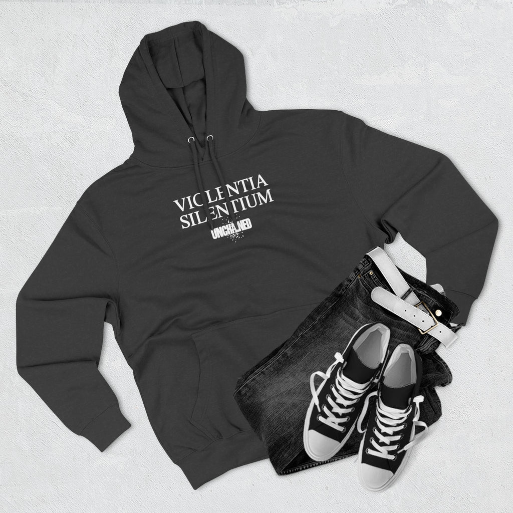 VIOLENTIA SILENTIUM Hoodie — Graphic Streetwear Fleece Hoodie
