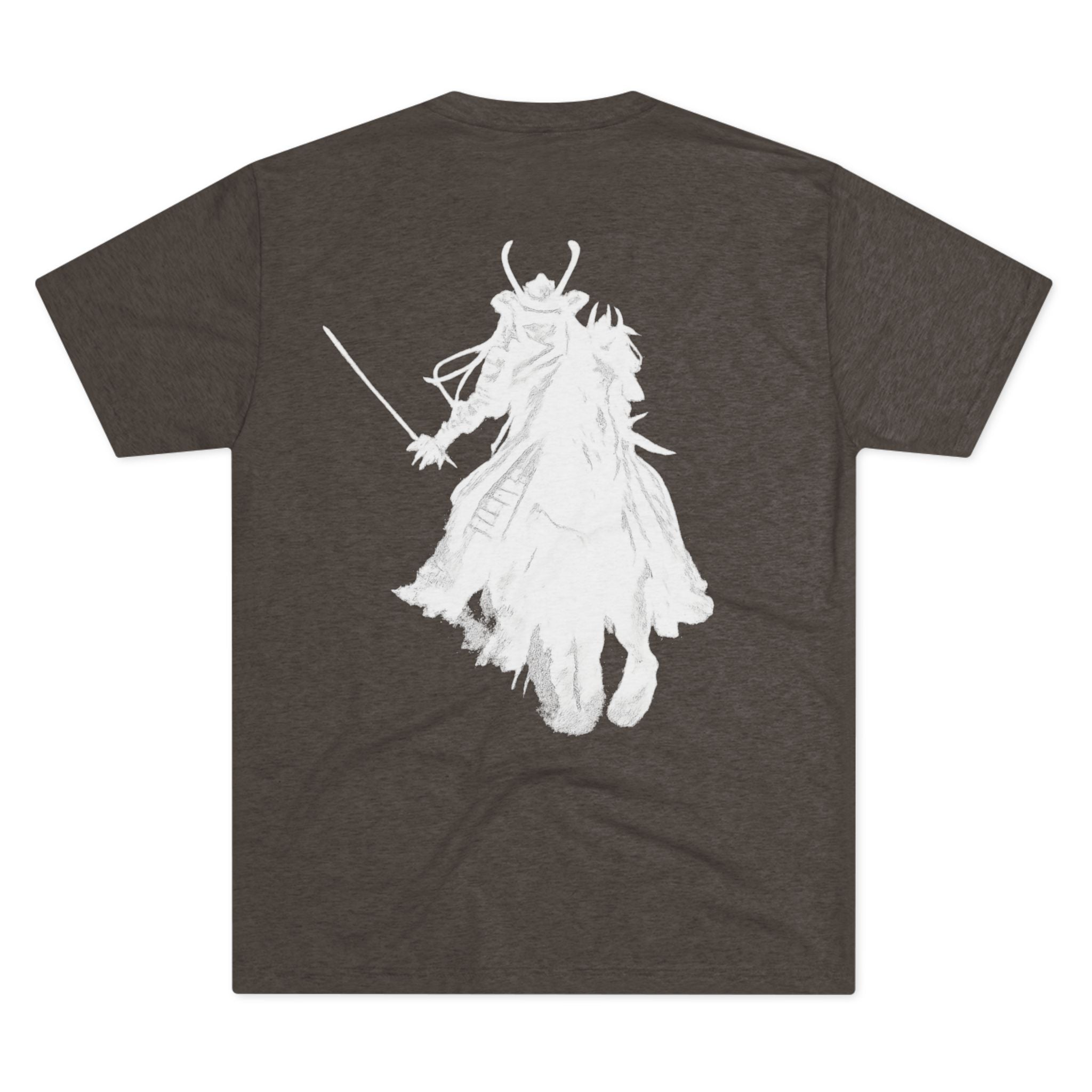 Unchained Samurai Rider T-Shirt — "Vincit Qui Se Vincit" Gothic Chain Design